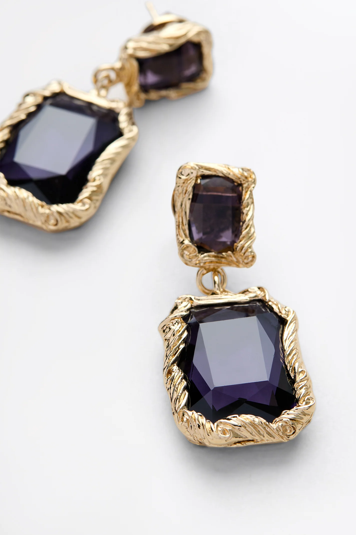 ITALIAN CRYSTAL DROP EARRINGS - Image 5