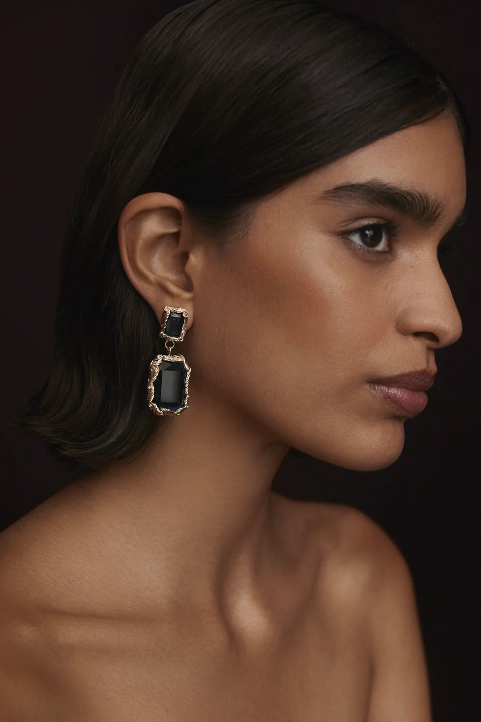 ITALIAN CRYSTAL DROP EARRINGS - Image 3