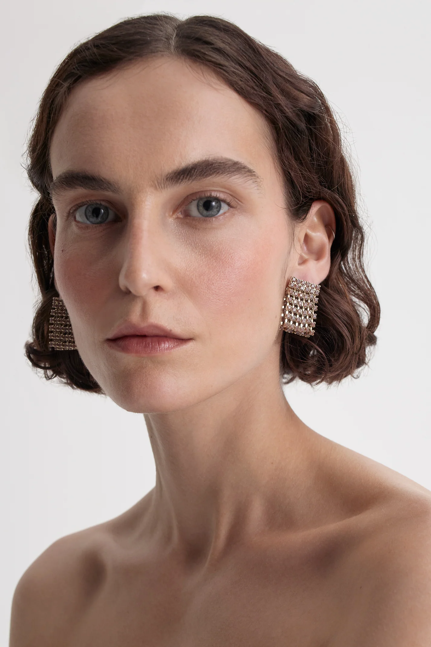 ITALIAN OPAL STRASS EARRINGS - Image 3