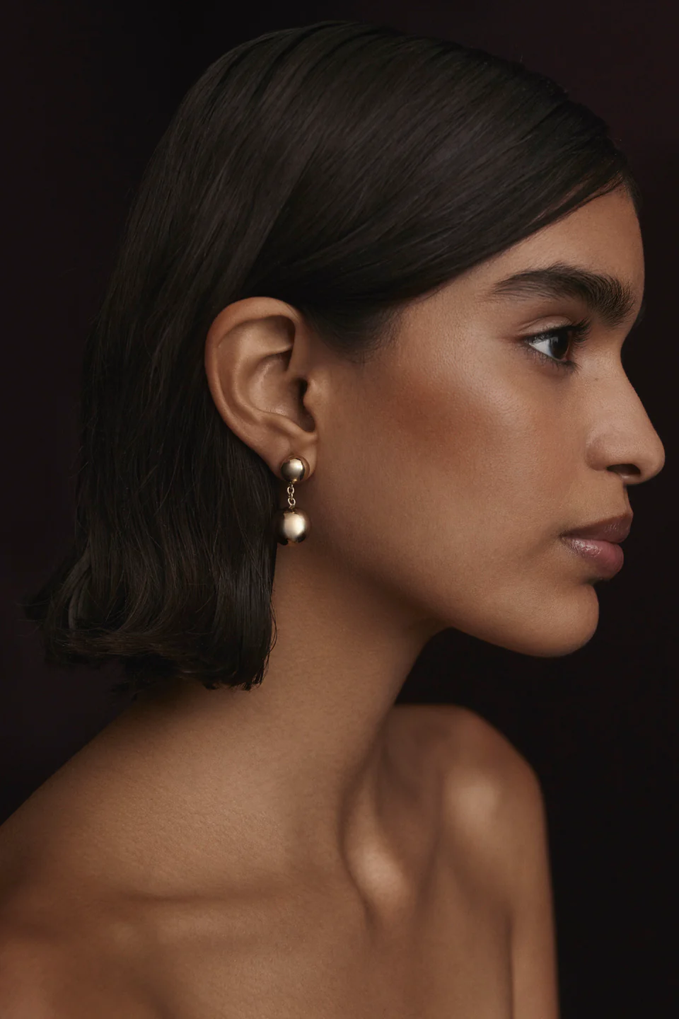 ITALIAN SPHERE DROP EARRINGS - Image 3