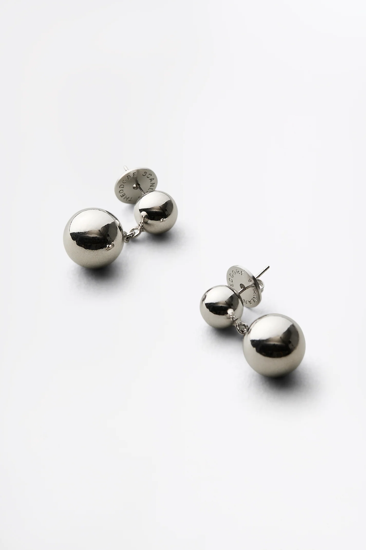 ITALIAN SPHERE DROP EARRINGS - Image 2