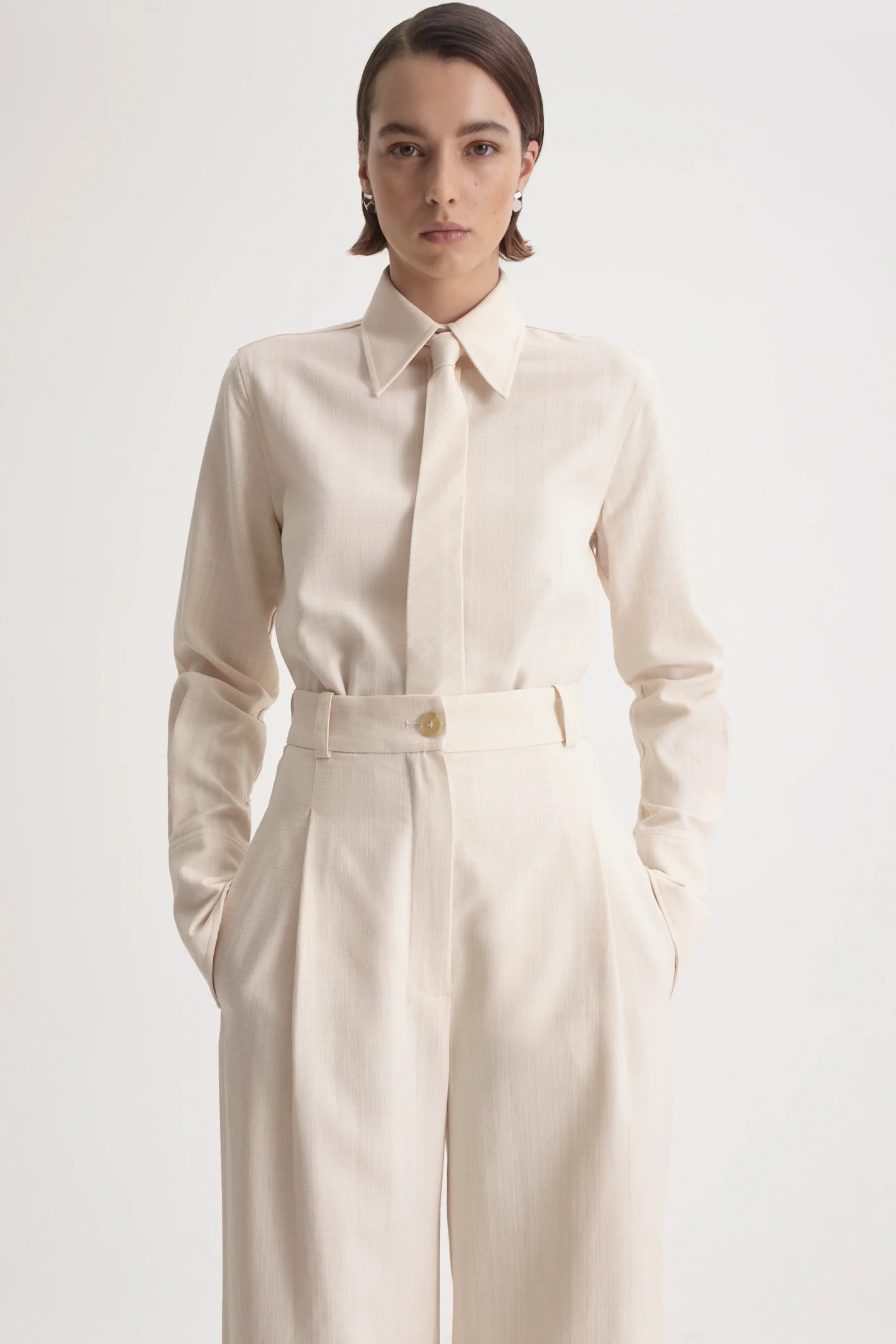 ITALIAN TEXTURED TIE SHIRT - Image 4
