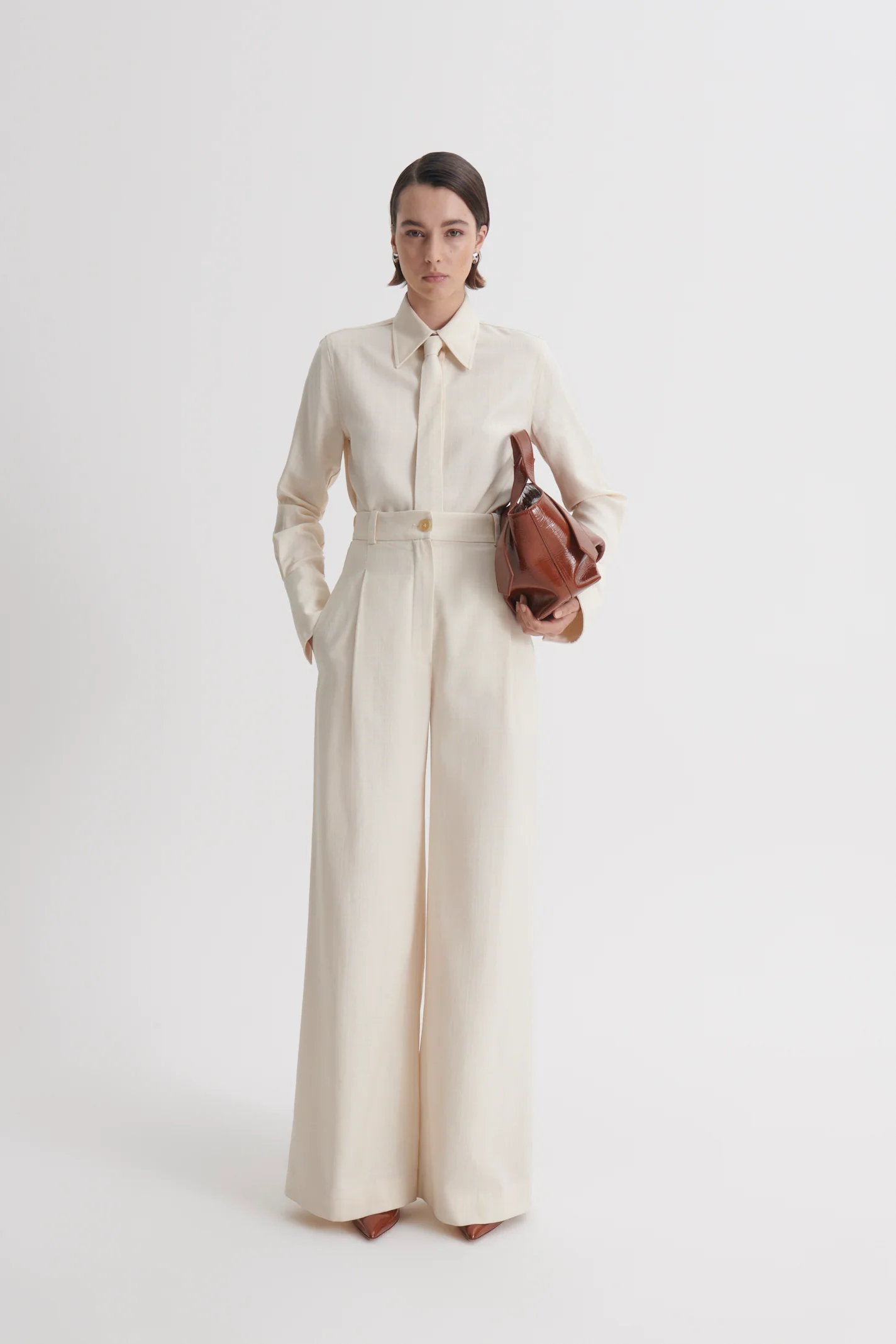 ITALIAN TEXTURED  TROUSER - Image 4