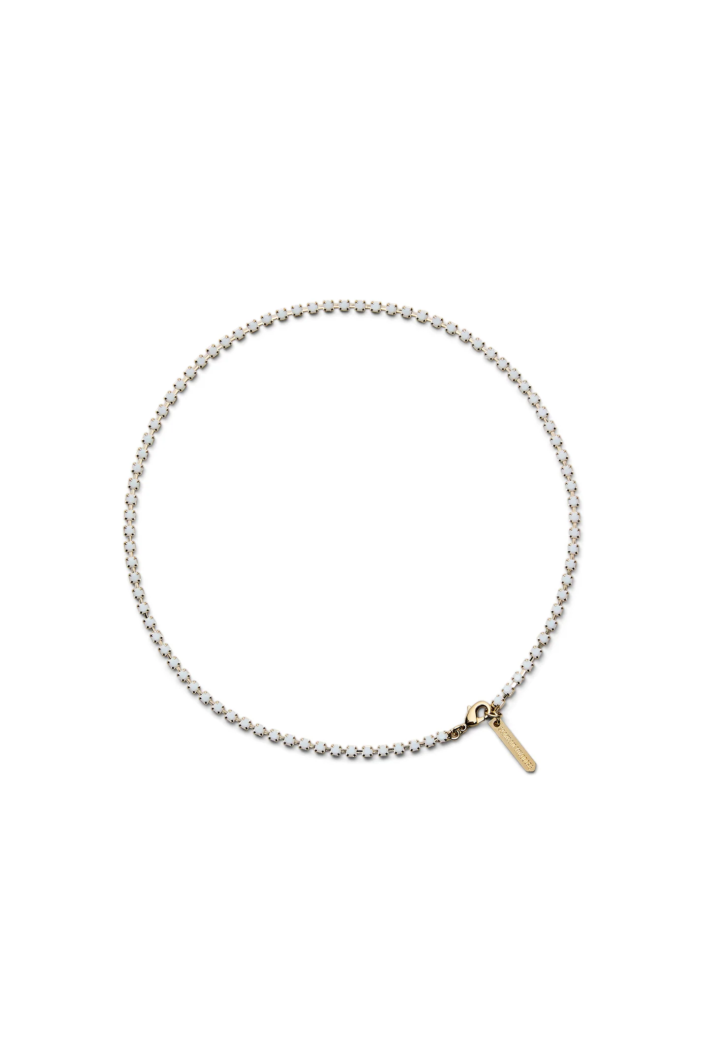 ITALIAN OPAL STRASS FINE CHOKER