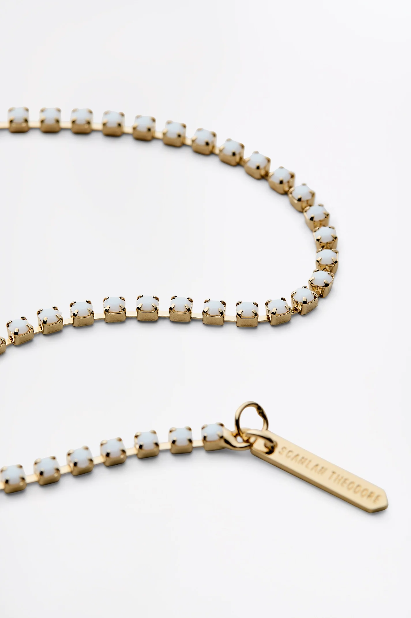 ITALIAN OPAL STRASS FINE CHOKER - Image 2