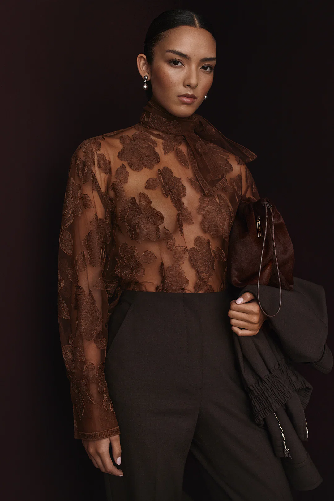 LACE CRAVAT SHIRT - Image 3