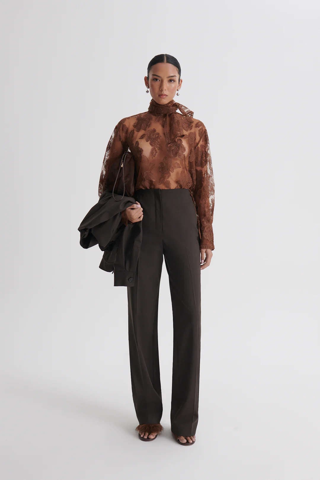 LACE CRAVAT SHIRT - Image 4