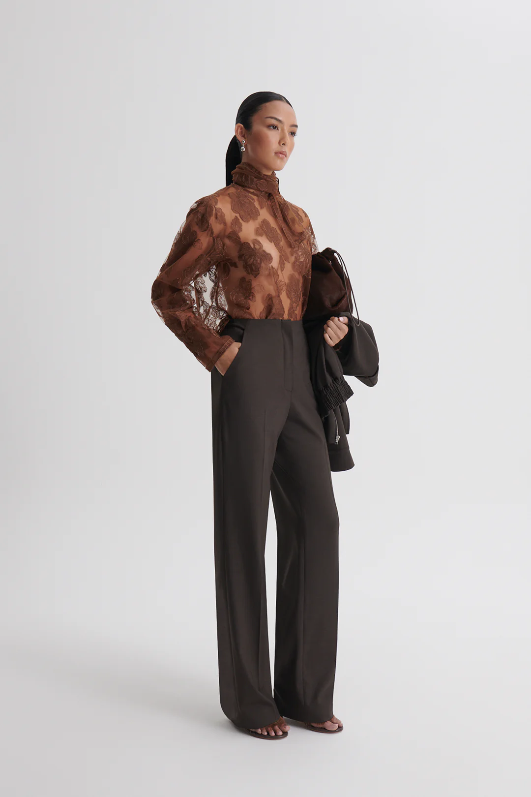 LACE CRAVAT SHIRT - Image 5