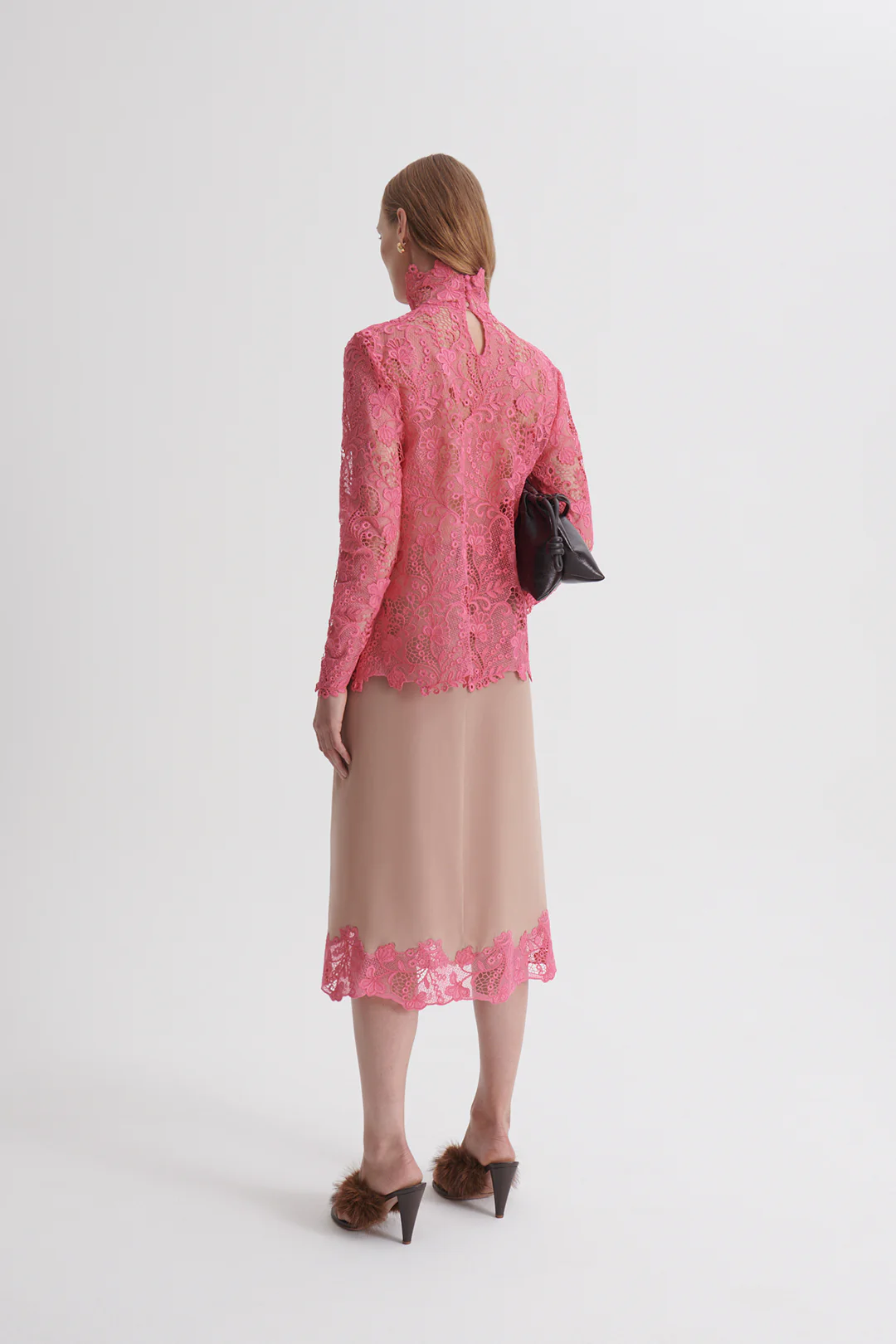LACE FUNNEL NECK BLOUSE - Image 6