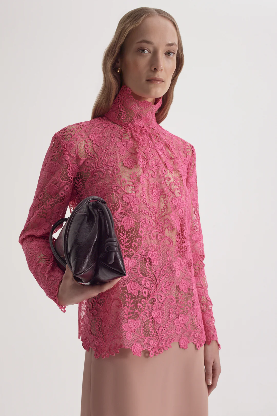 LACE FUNNEL NECK BLOUSE - Image 7