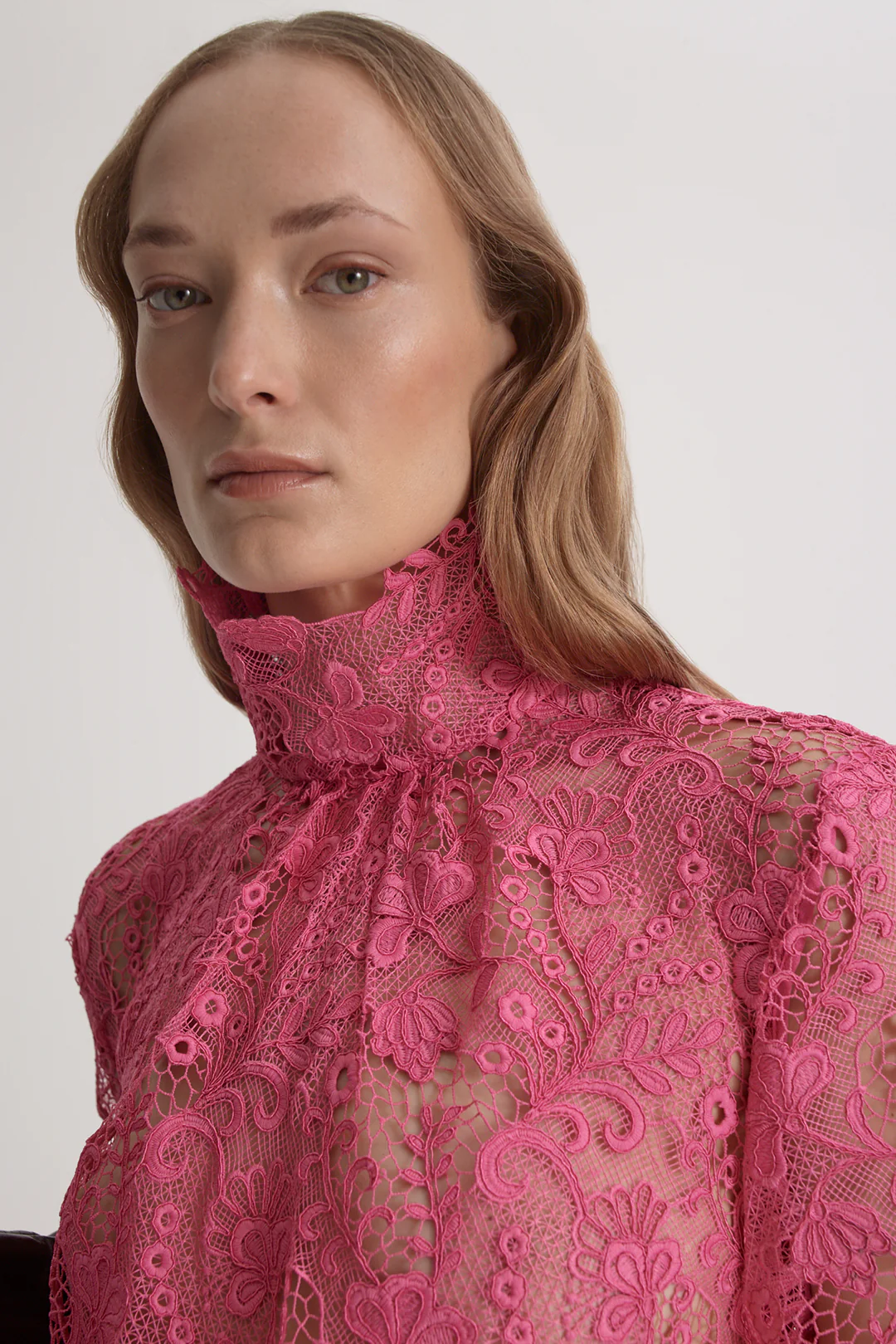 LACE FUNNEL NECK BLOUSE - Image 8