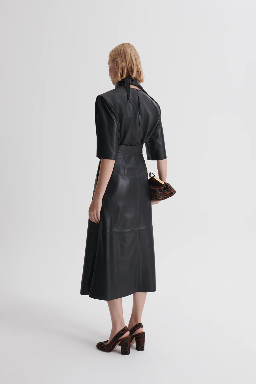 LEATHER CRAVAT TOP - Image 7