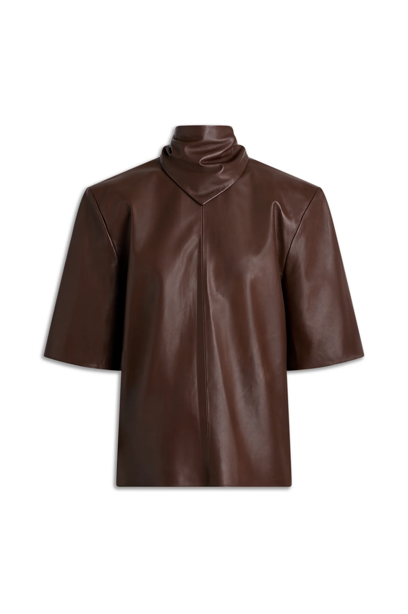LEATHER CRAVAT TOP