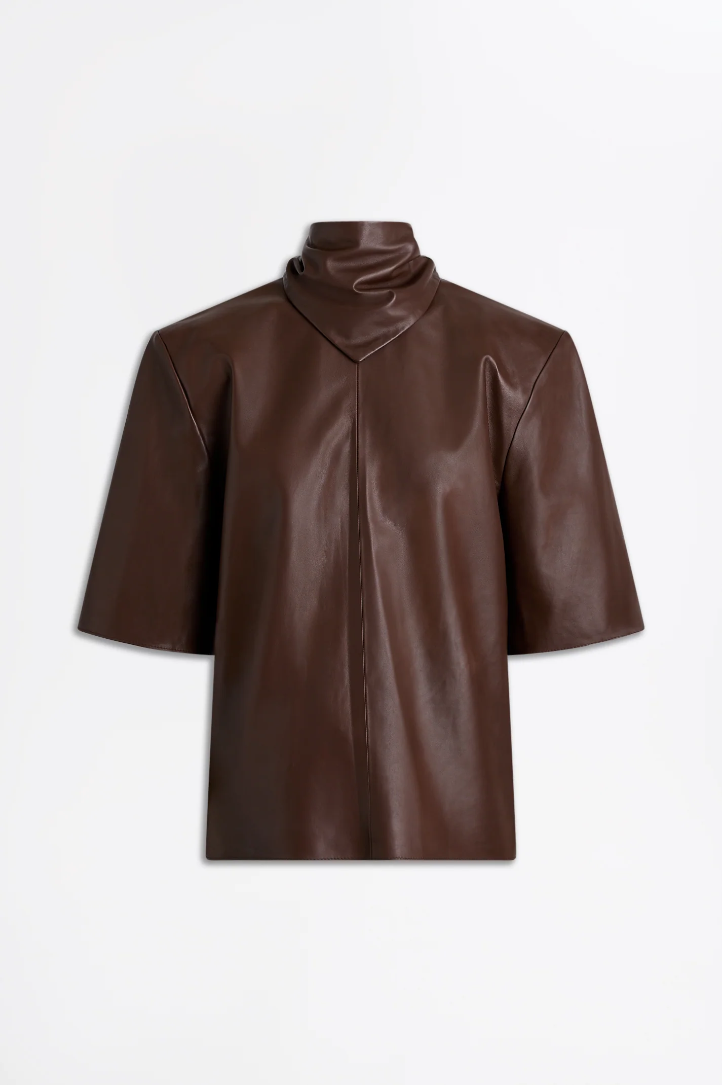 LEATHER CRAVAT TOP - Image 2