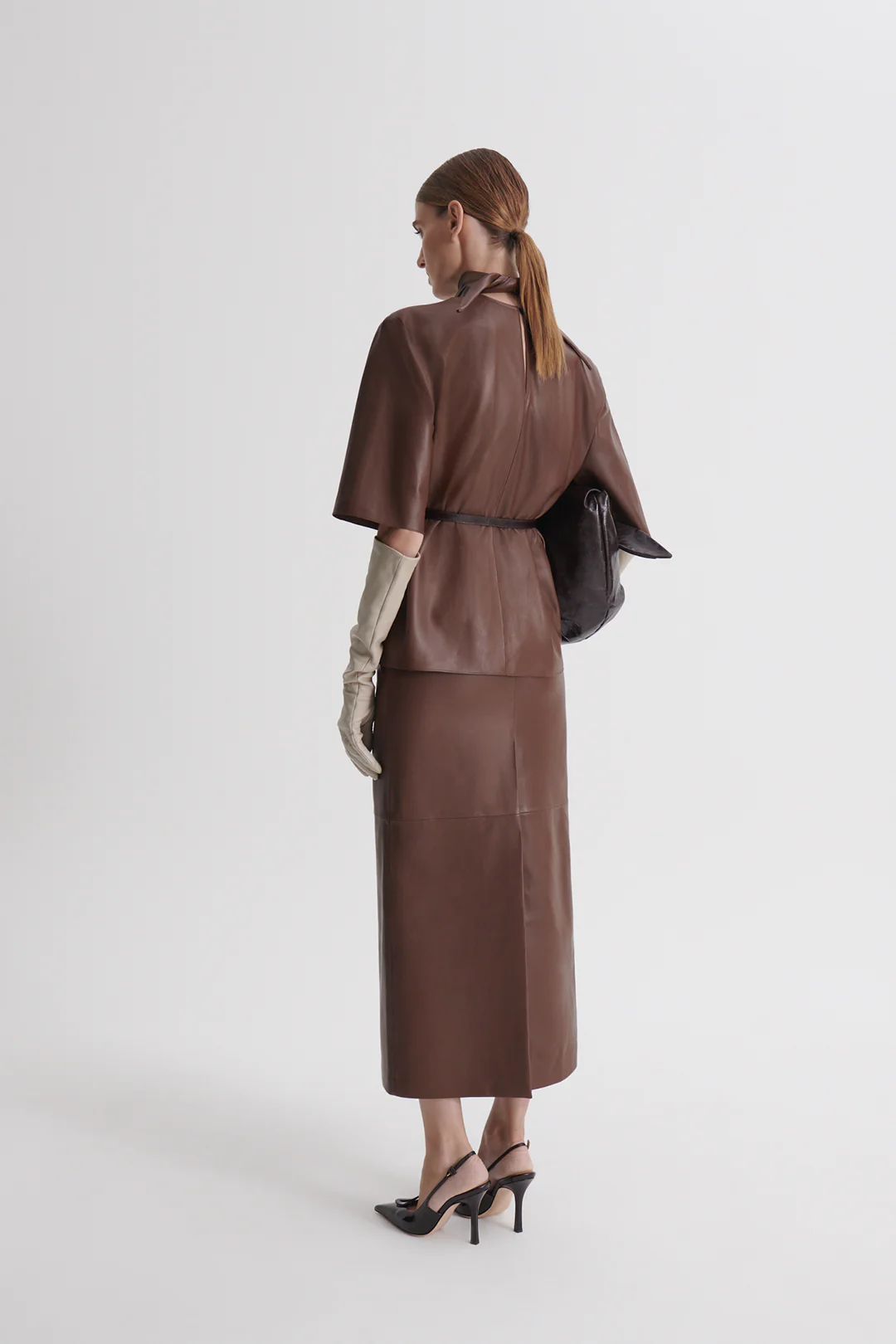 LEATHER CRAVAT TOP - Image 6