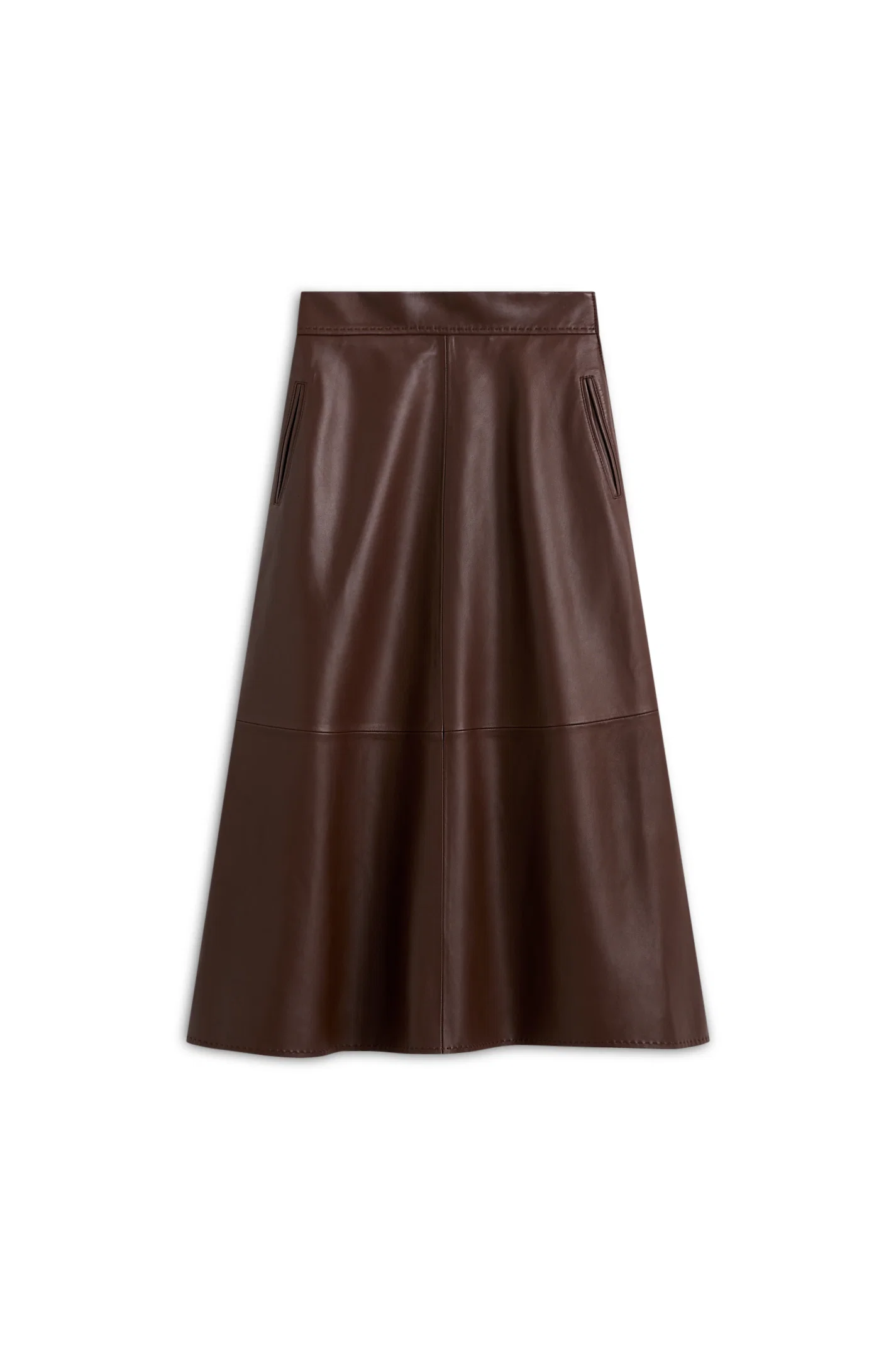 LEATHER LONG SKIRT