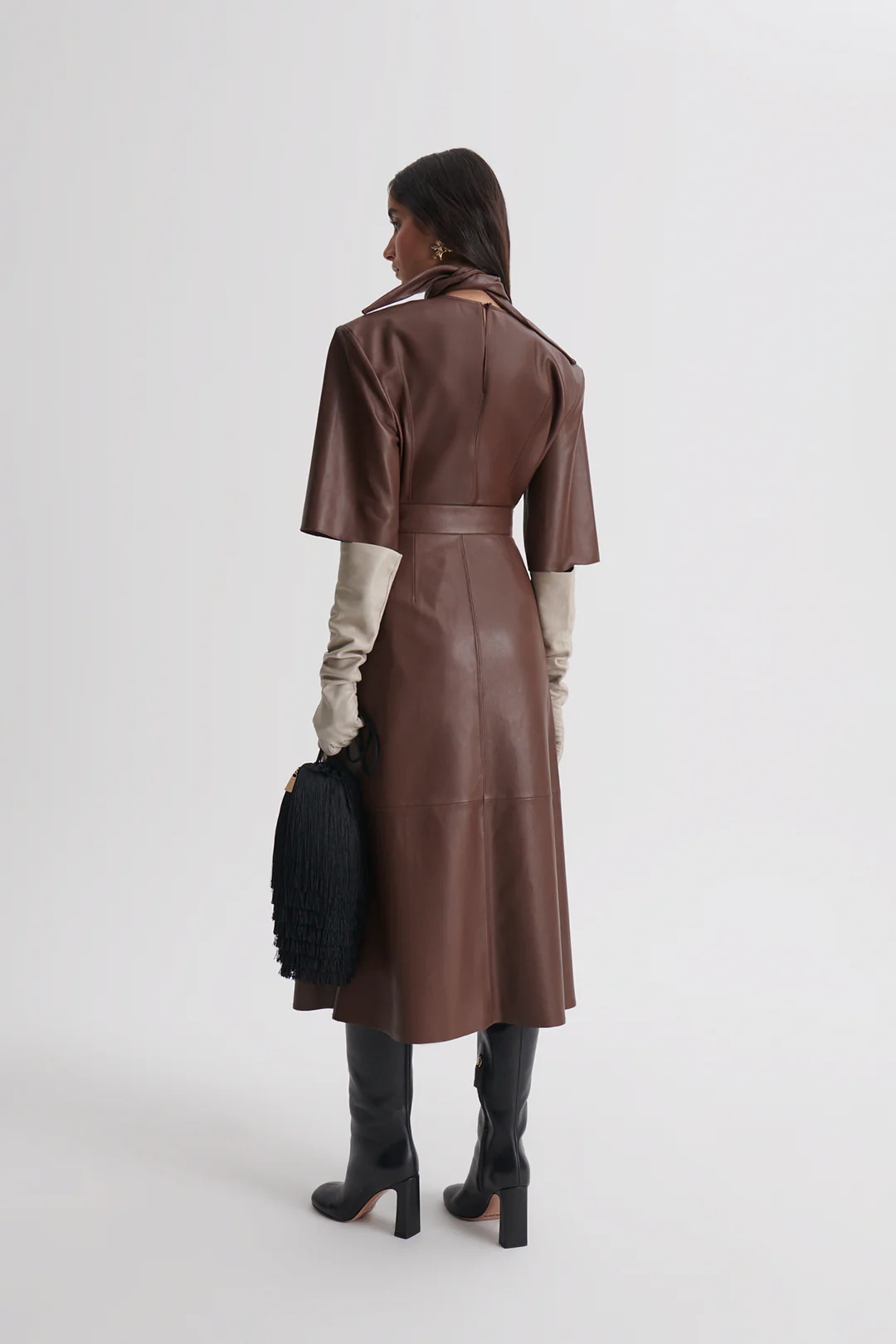 LEATHER LONG SKIRT - Image 6