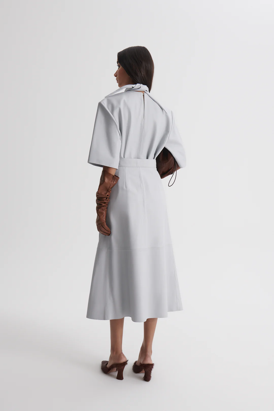 LEATHER LONG SKIRT - Image 6