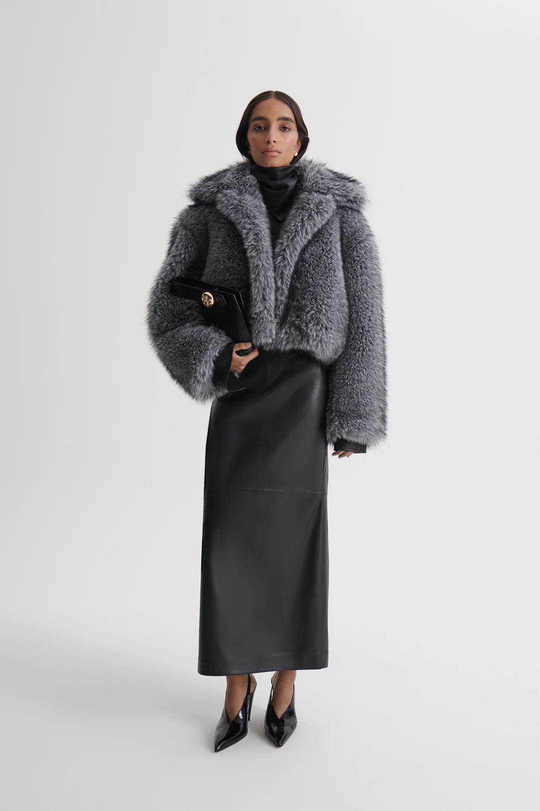 LEATHER PENCIL SKIRT - Image 4