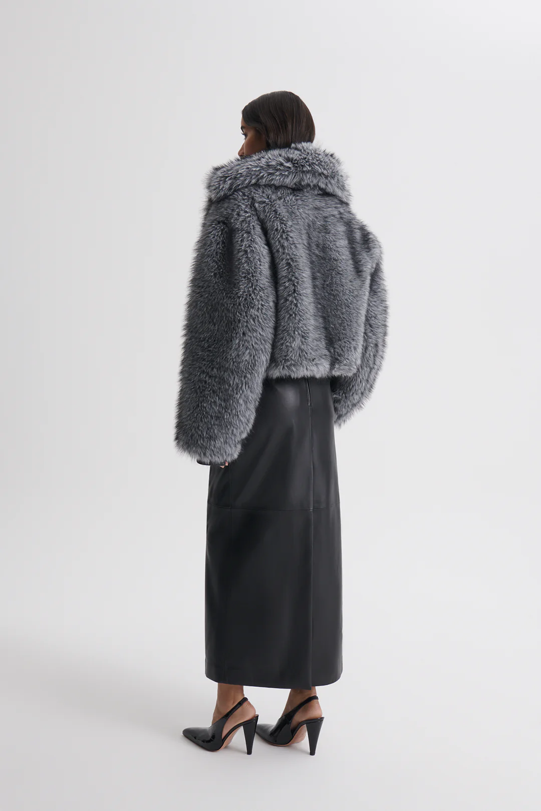 LEATHER PENCIL SKIRT - Image 6