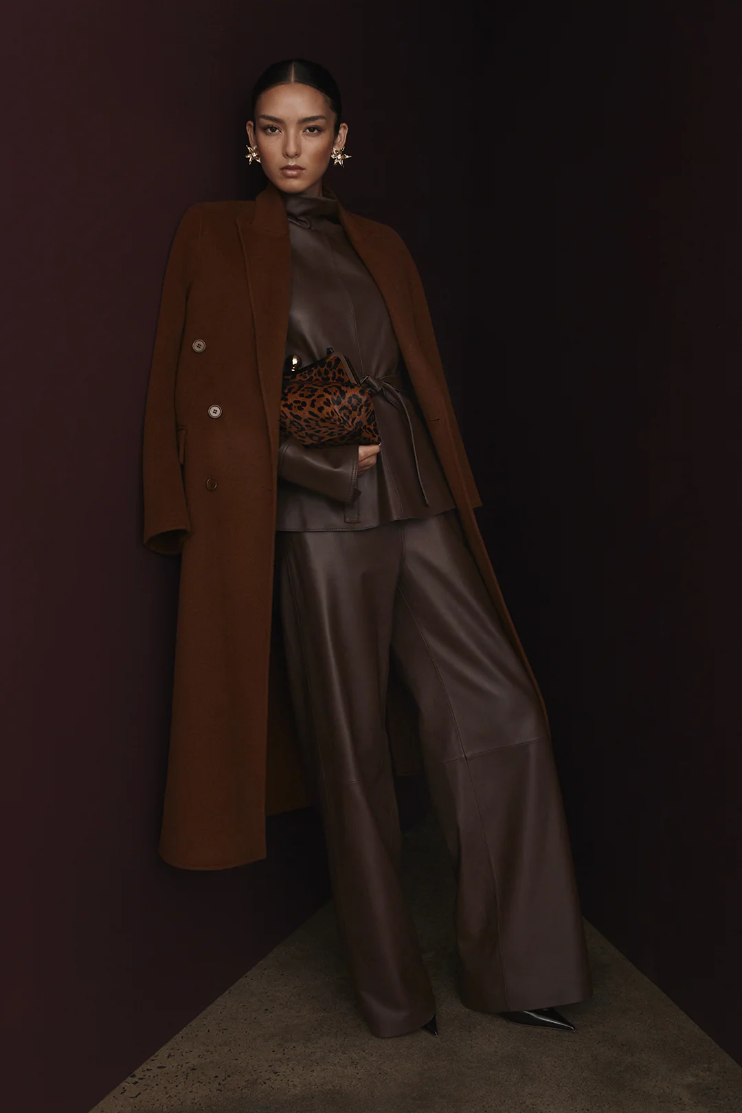 LEATHER SOFT WAIST TROUSER - Image 3
