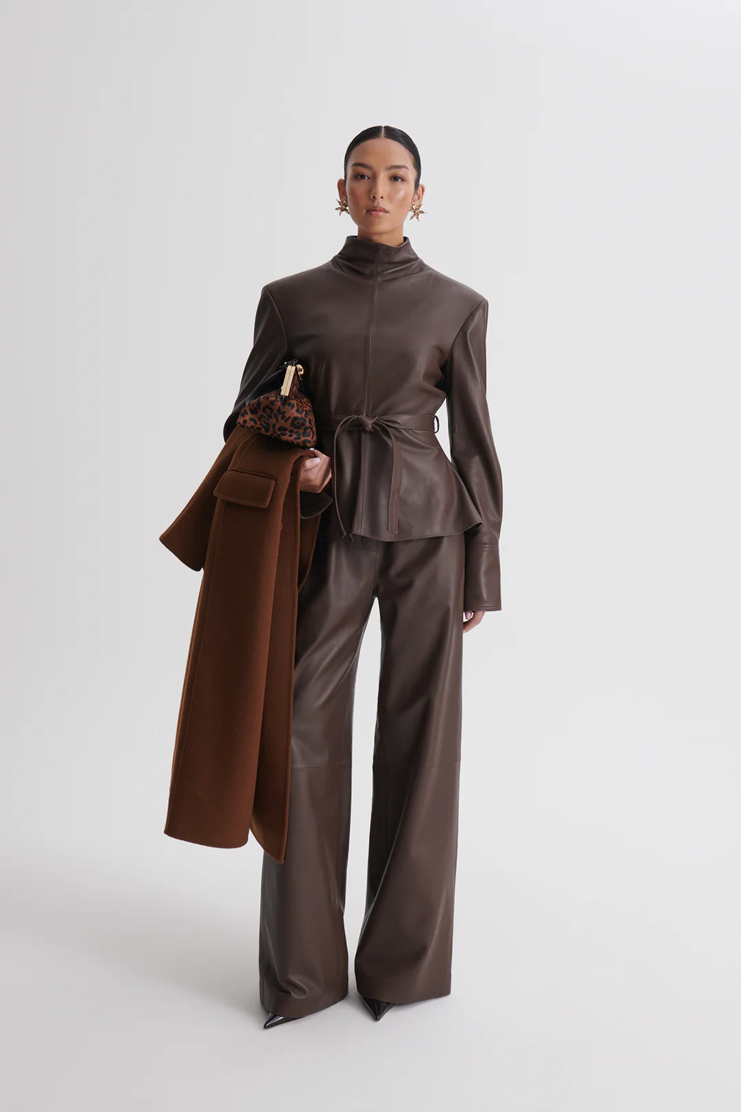 LEATHER SOFT WAIST TROUSER - Image 4
