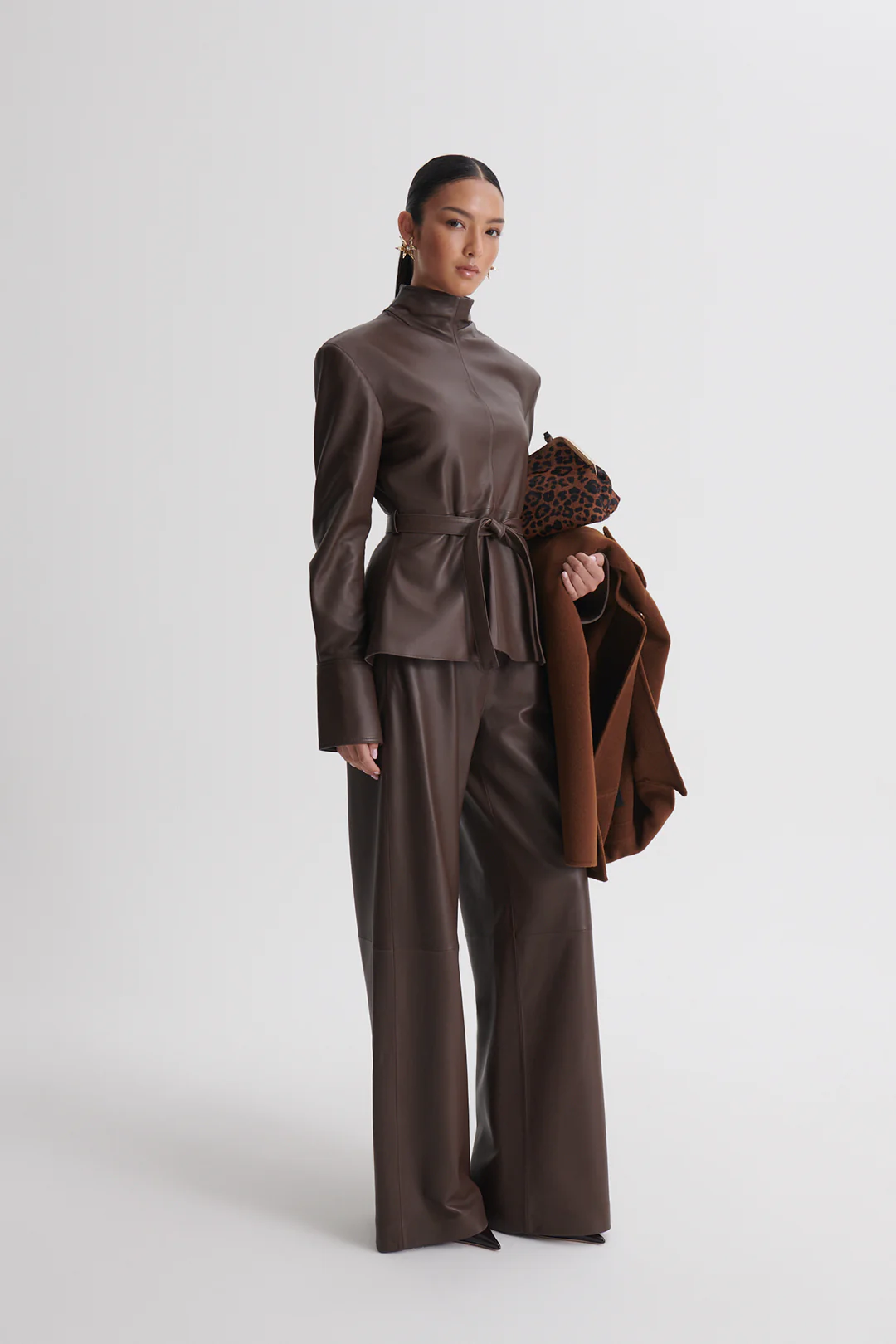 LEATHER SOFT WAIST TROUSER - Image 5
