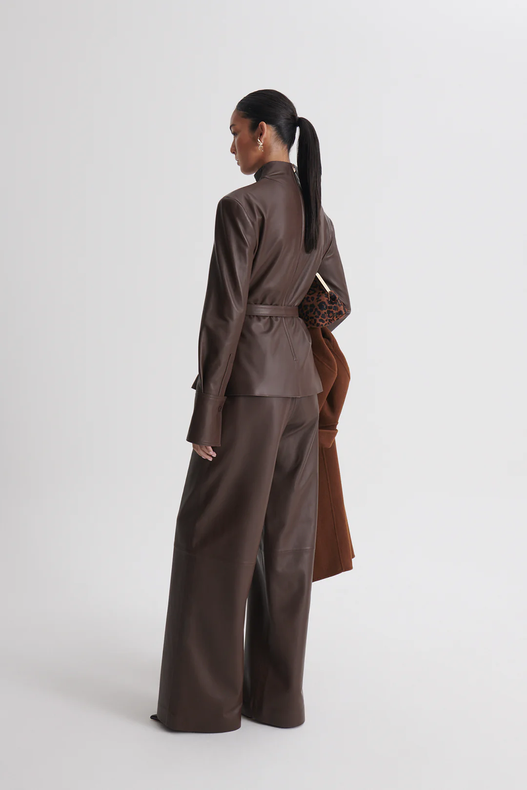 LEATHER SOFT WAIST TROUSER - Image 6