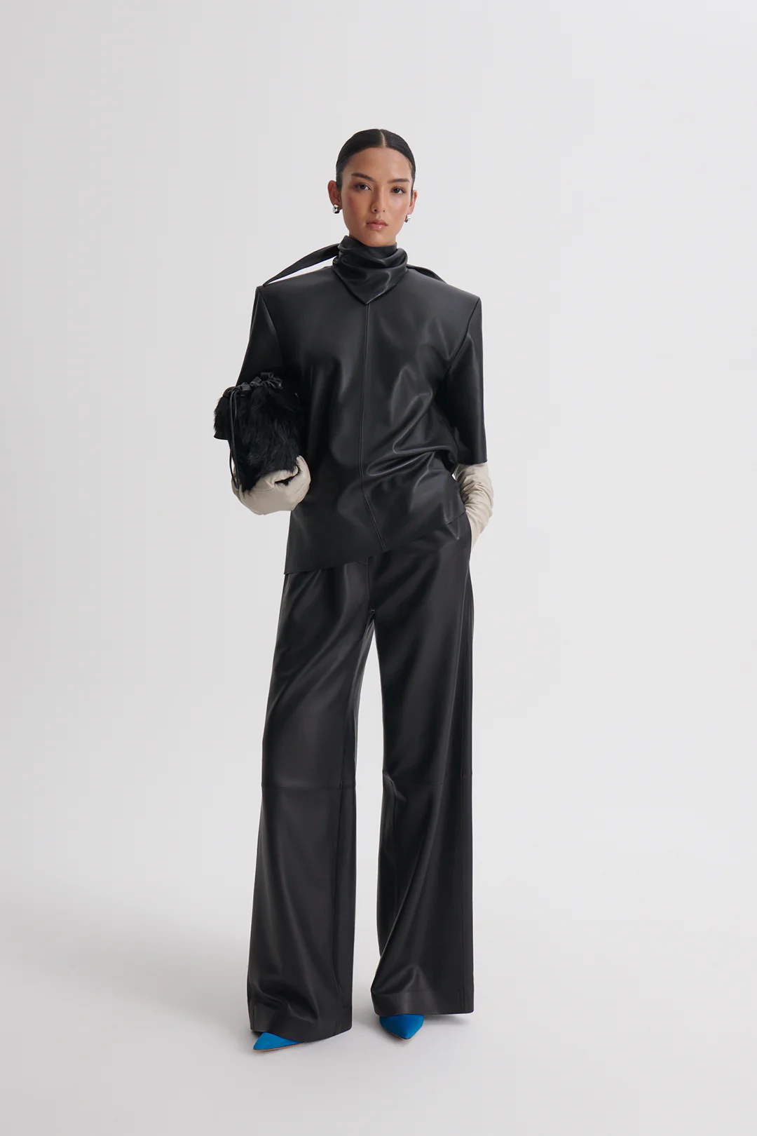 LEATHER SOFT WAIST TROUSER - Image 4