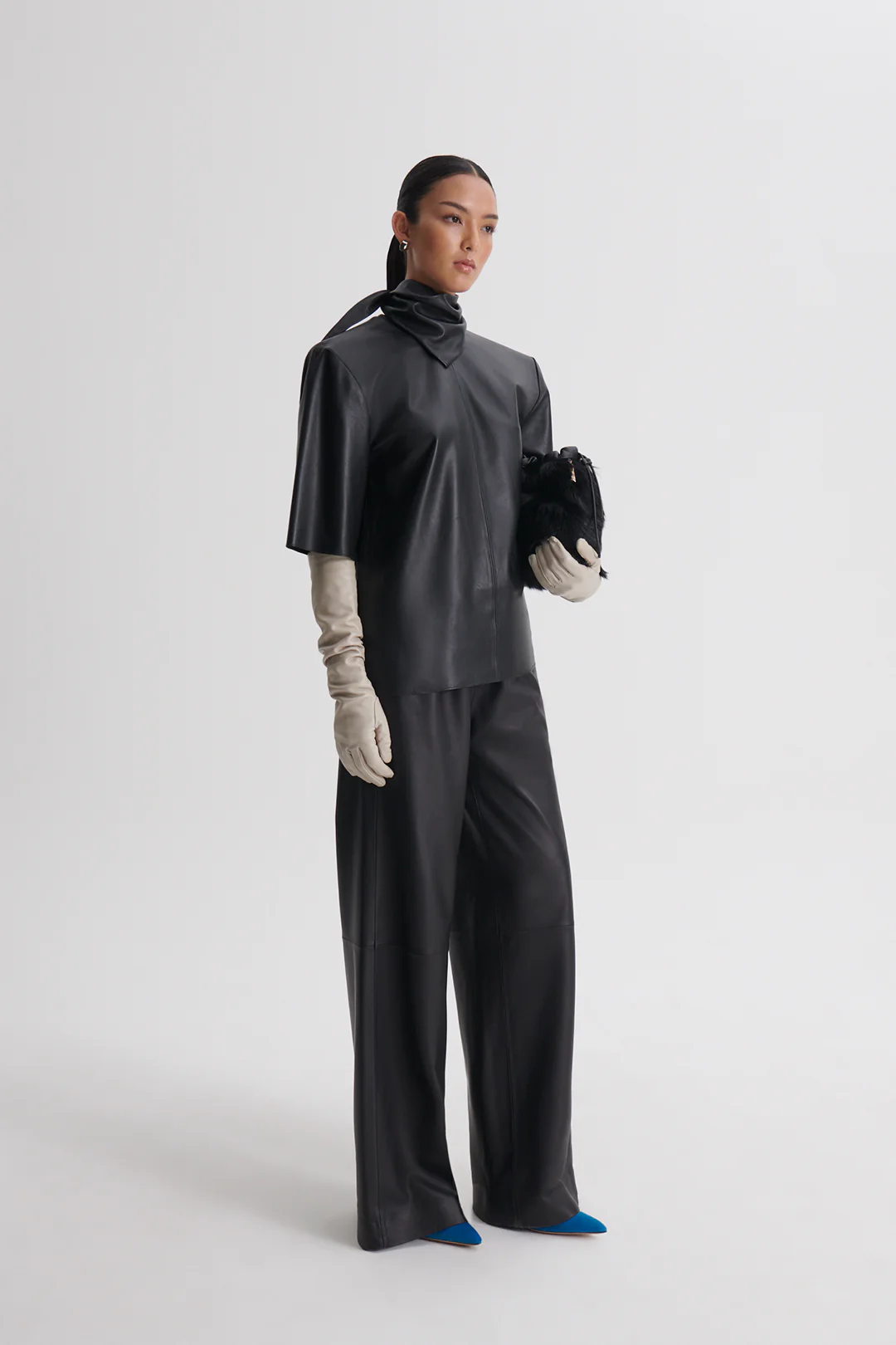 LEATHER SOFT WAIST TROUSER - Image 5