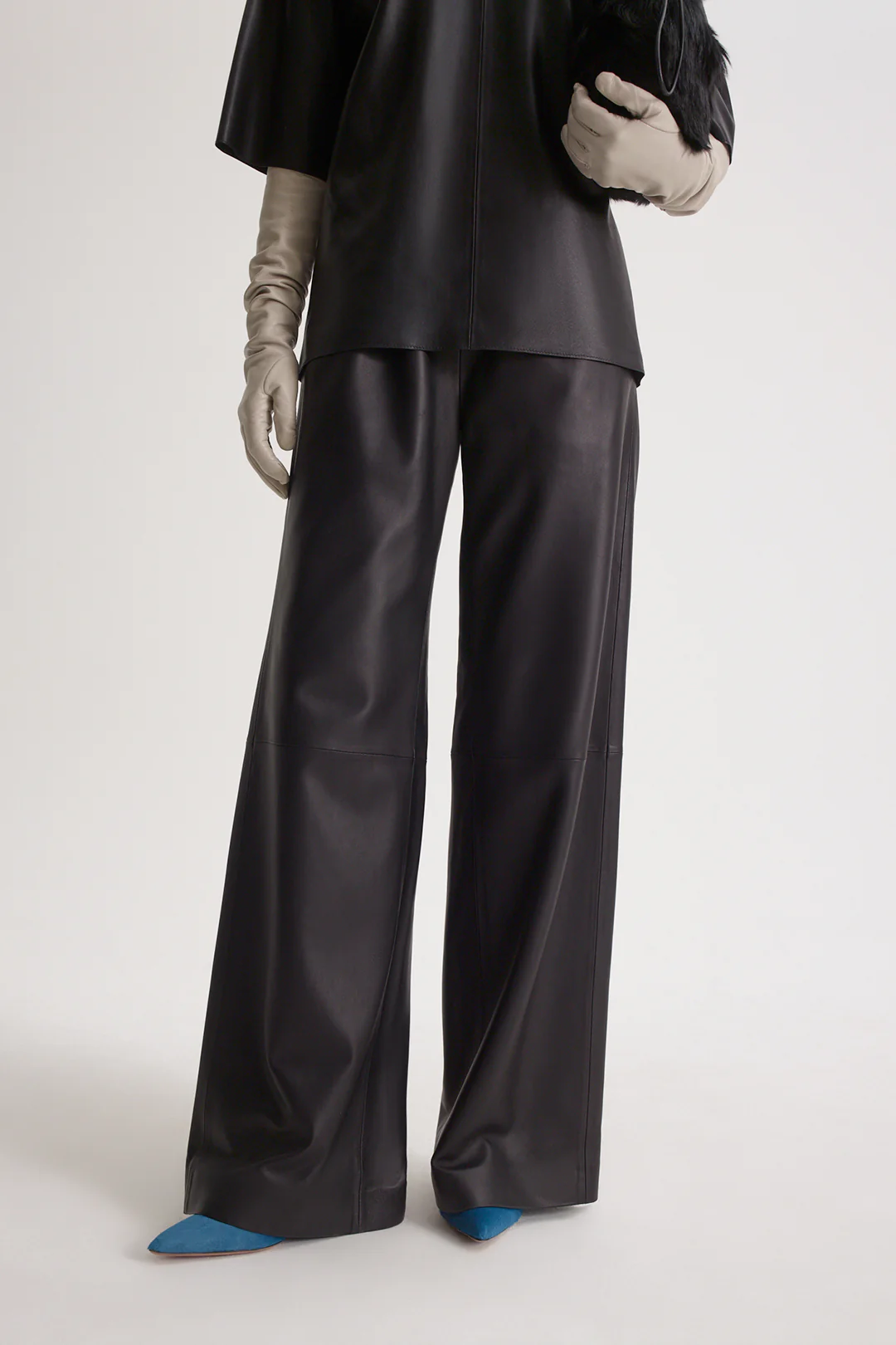 LEATHER SOFT WAIST TROUSER - Image 7