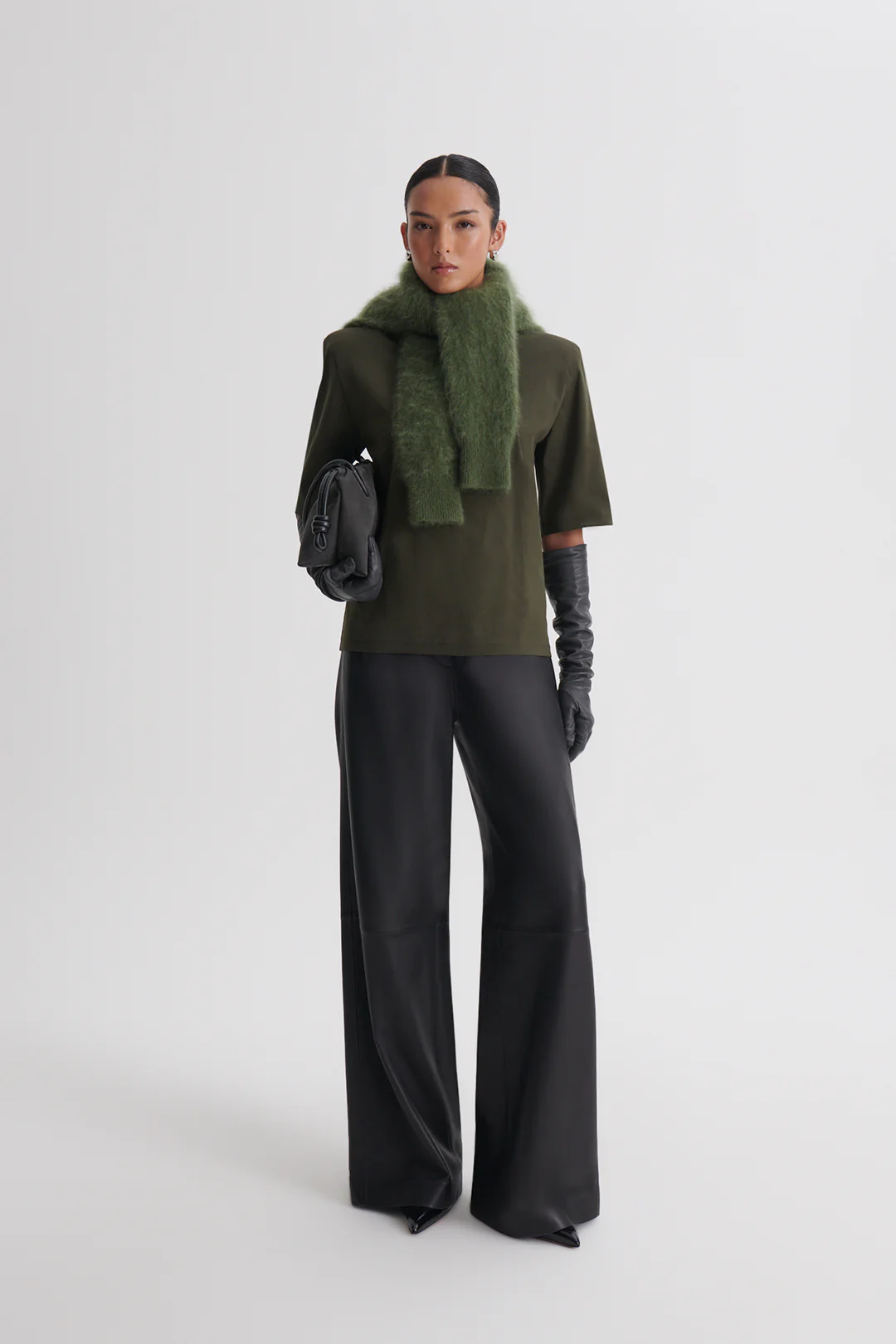MERCERISED OVERSIZE SHOULDER PAD TEE - Image 4