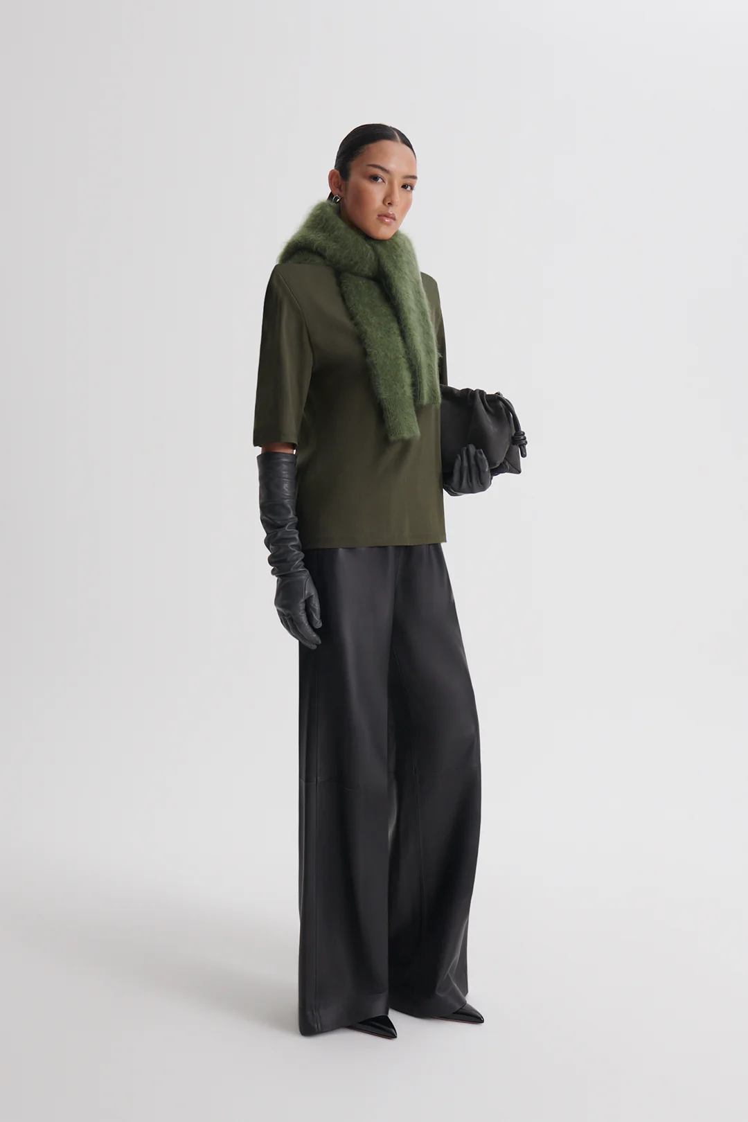 MERCERISED OVERSIZE SHOULDER PAD TEE - Image 5