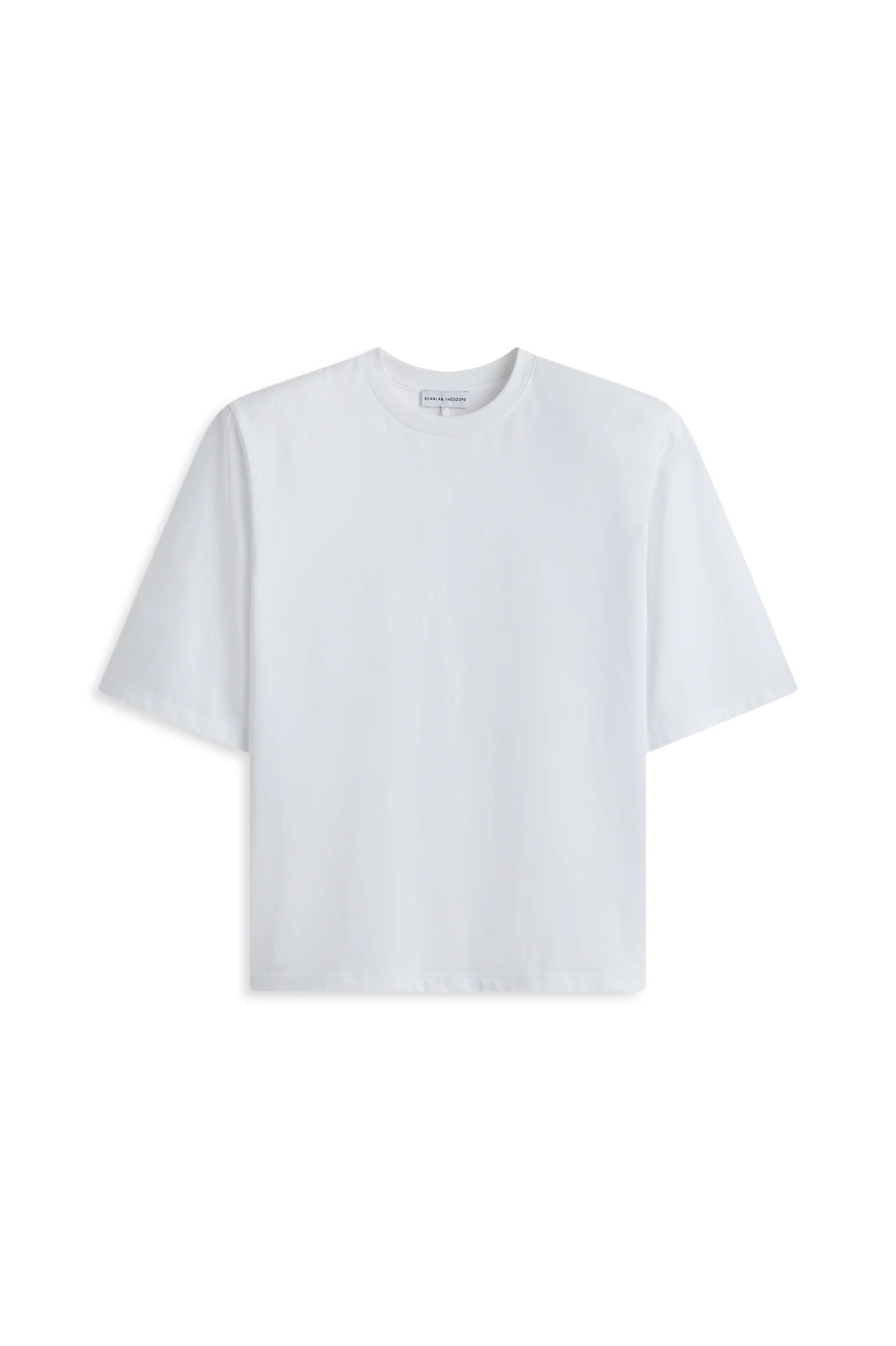 MERCERISED OVERSIZE SHOULDER PAD TEE