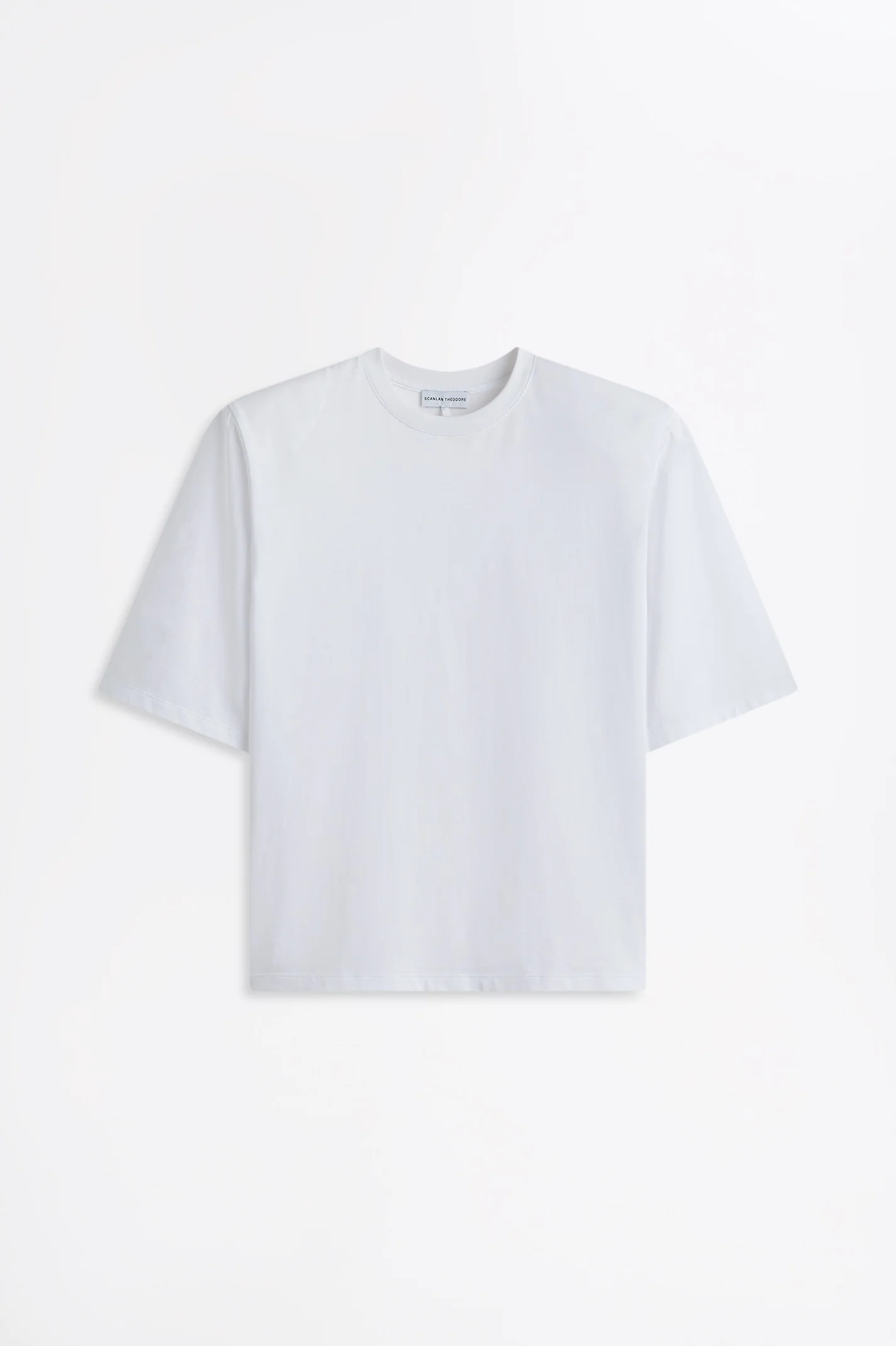 MERCERISED OVERSIZE SHOULDER PAD TEE - Image 2