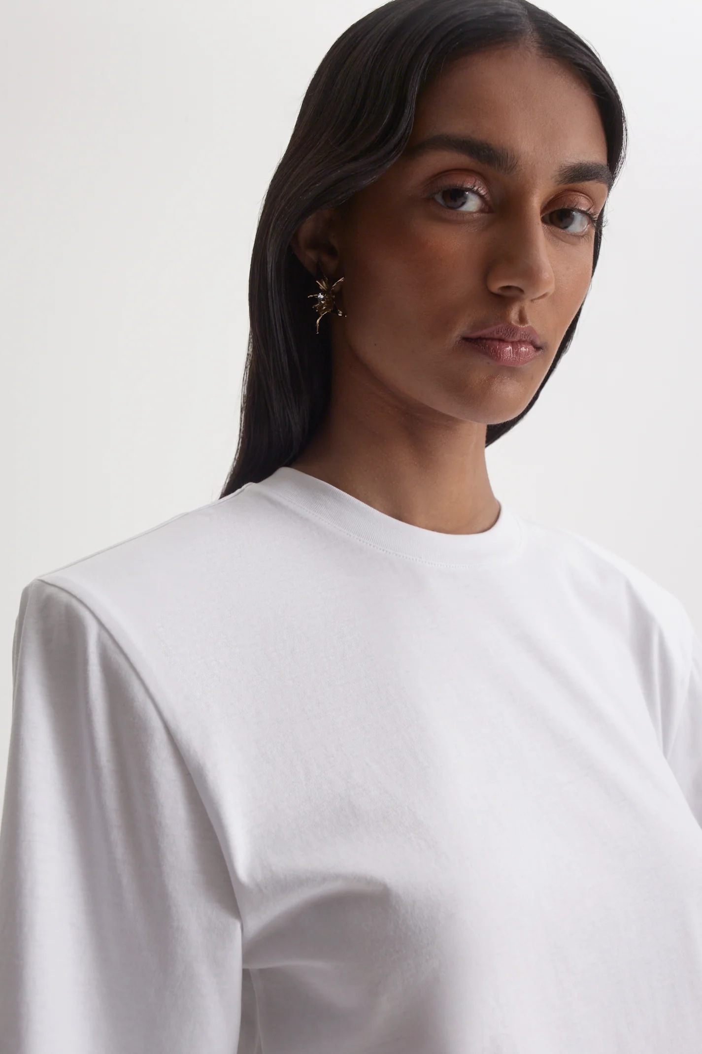 MERCERISED OVERSIZE SHOULDER PAD TEE - Image 7