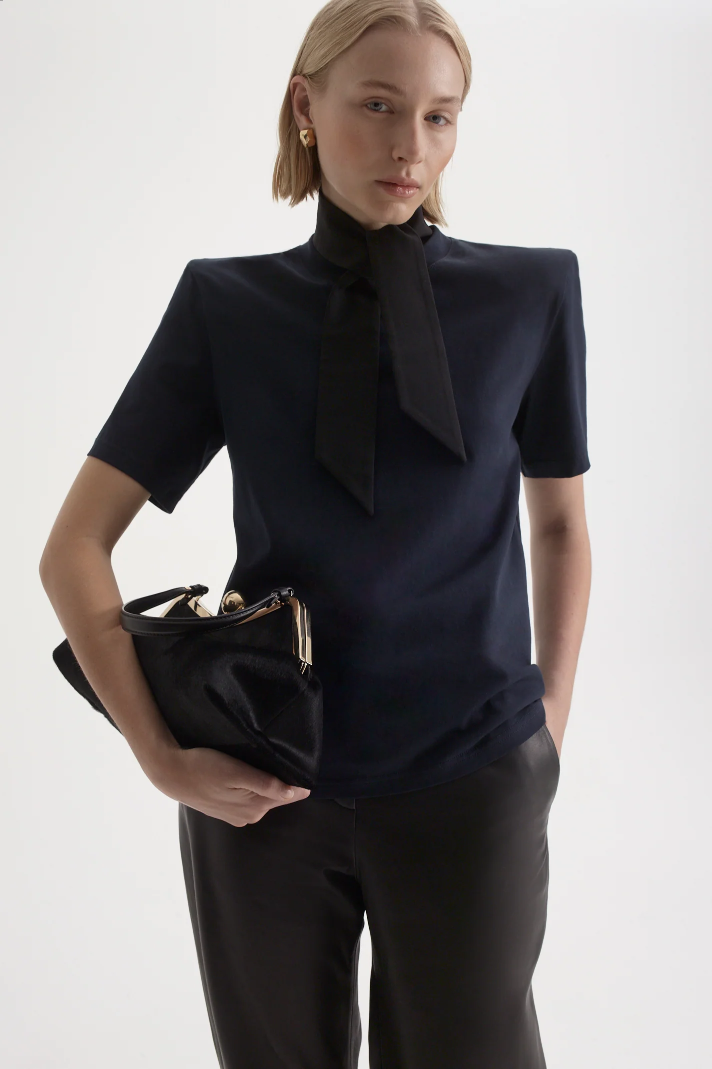 MERCERISED SHOULDER PAD TEE - Image 3