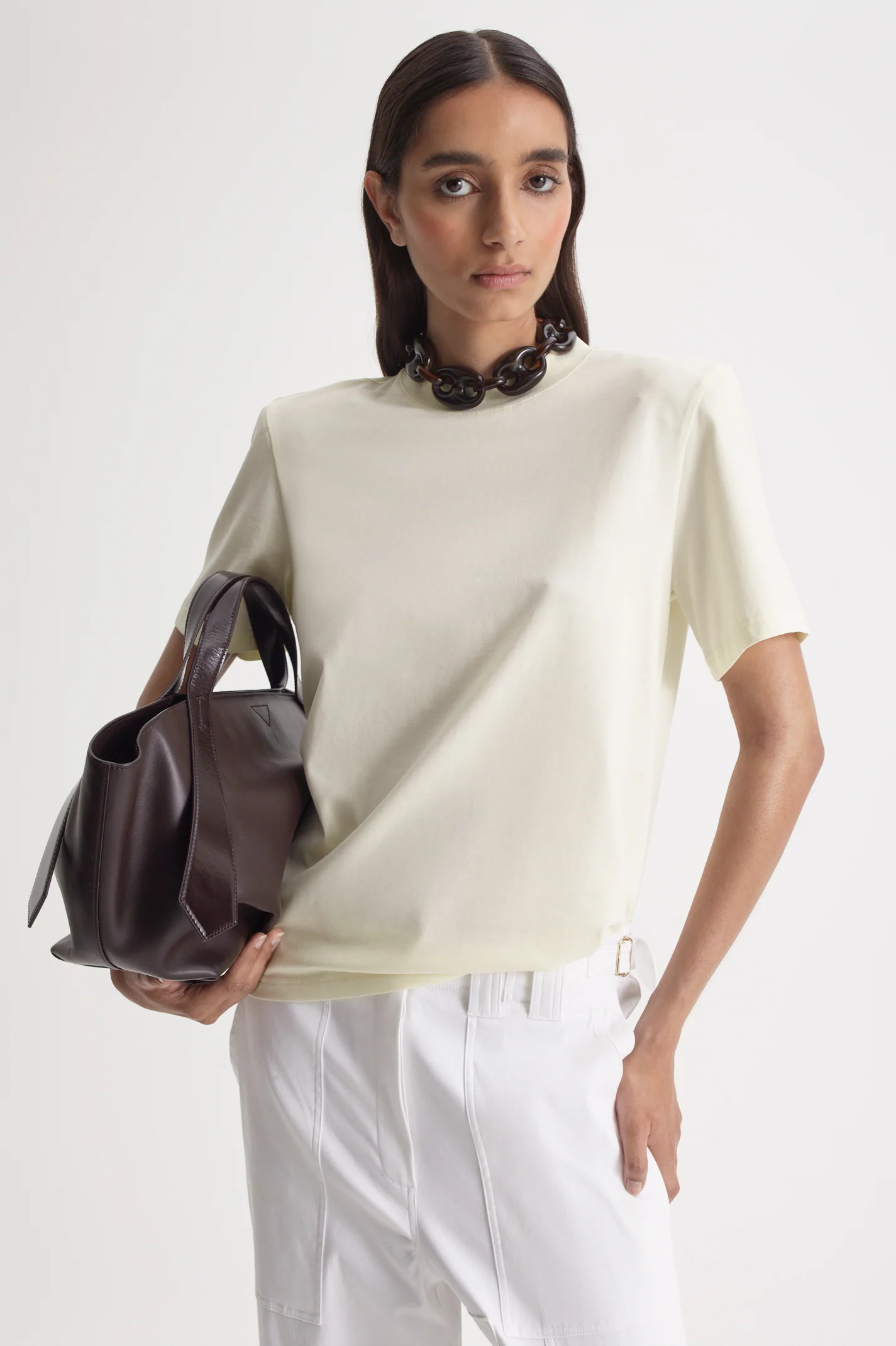MERCERISED SHOULDER PAD TEE - Image 3