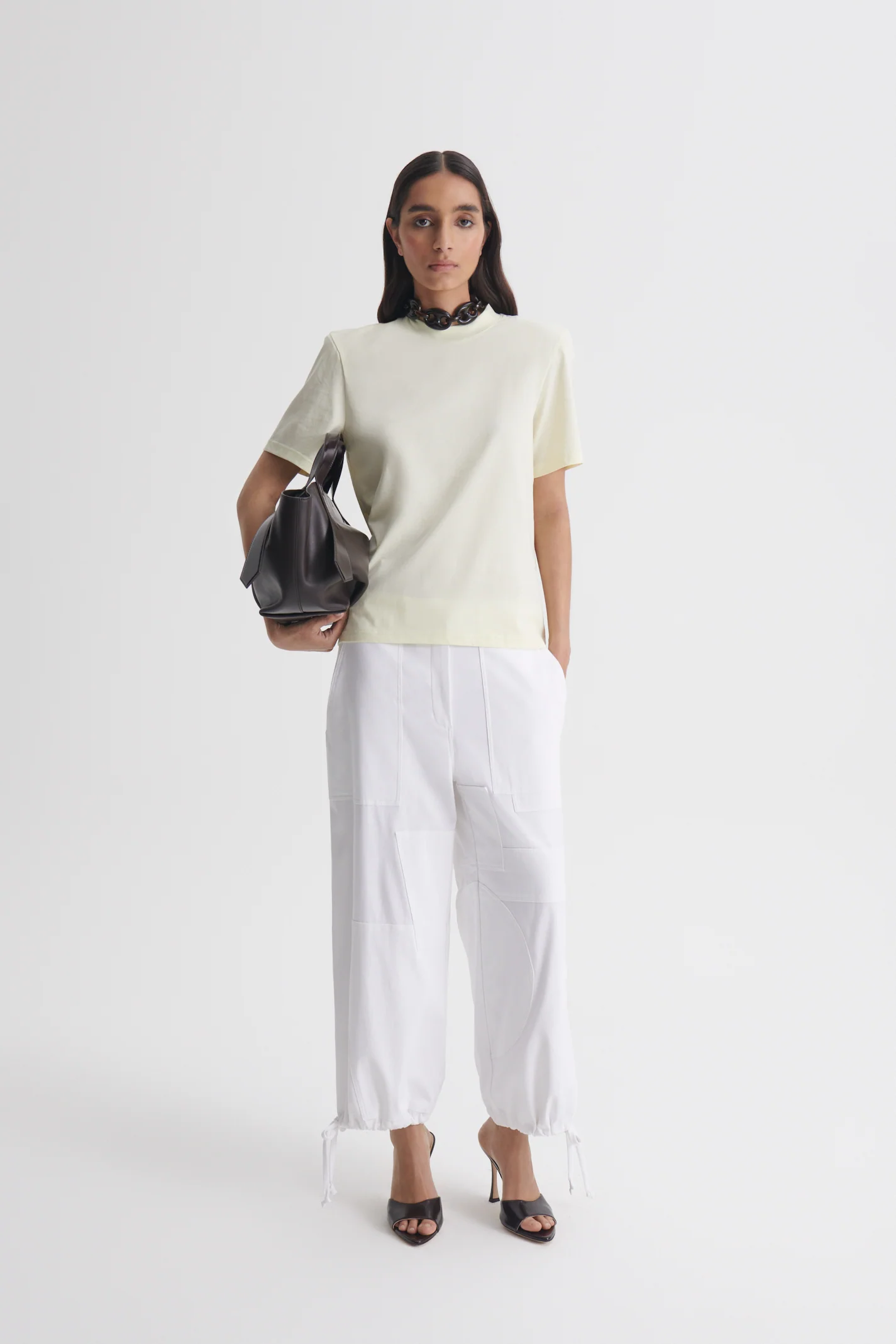 MERCERISED SHOULDER PAD TEE - Image 4