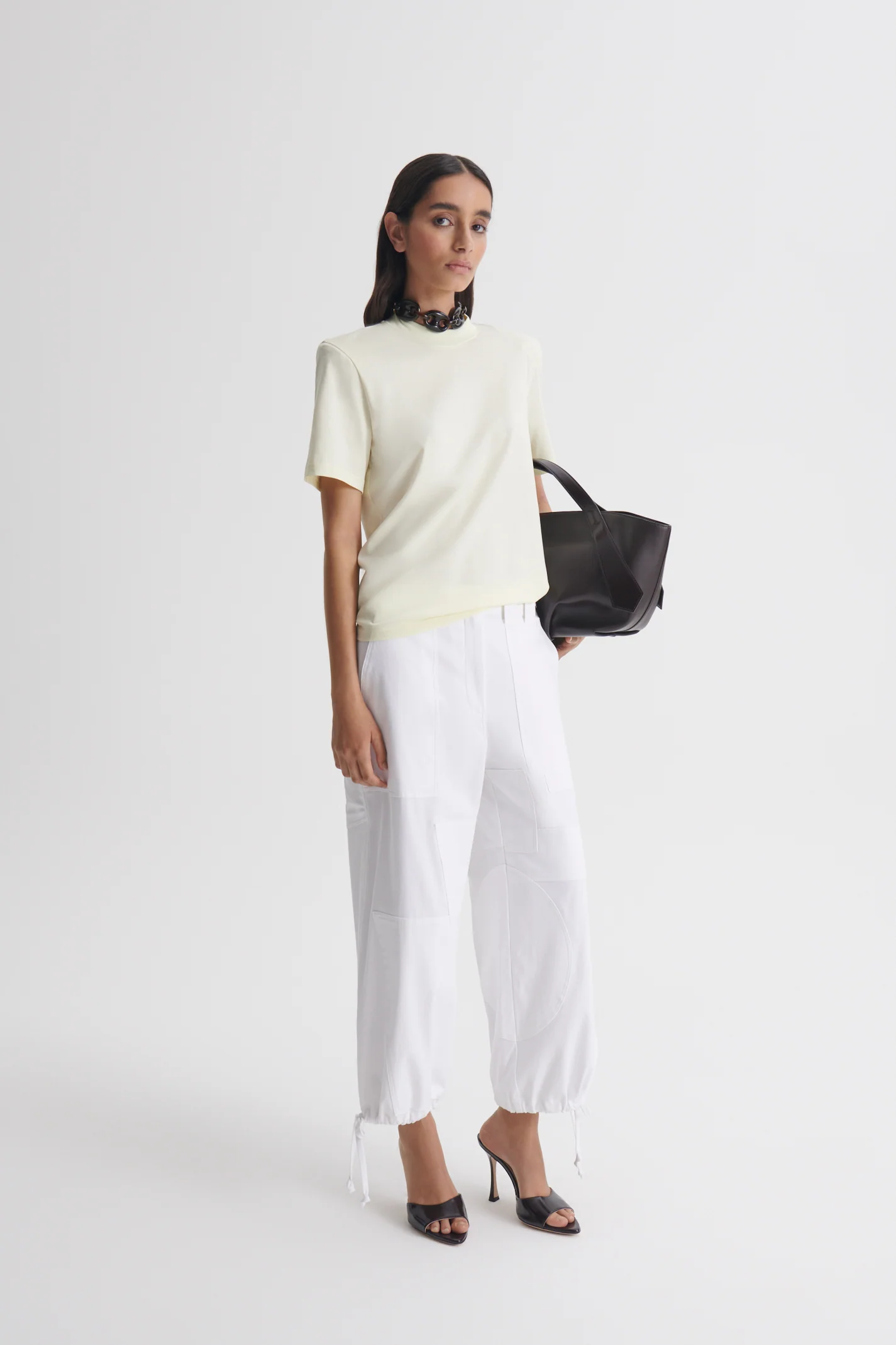 MERCERISED SHOULDER PAD TEE - Image 5