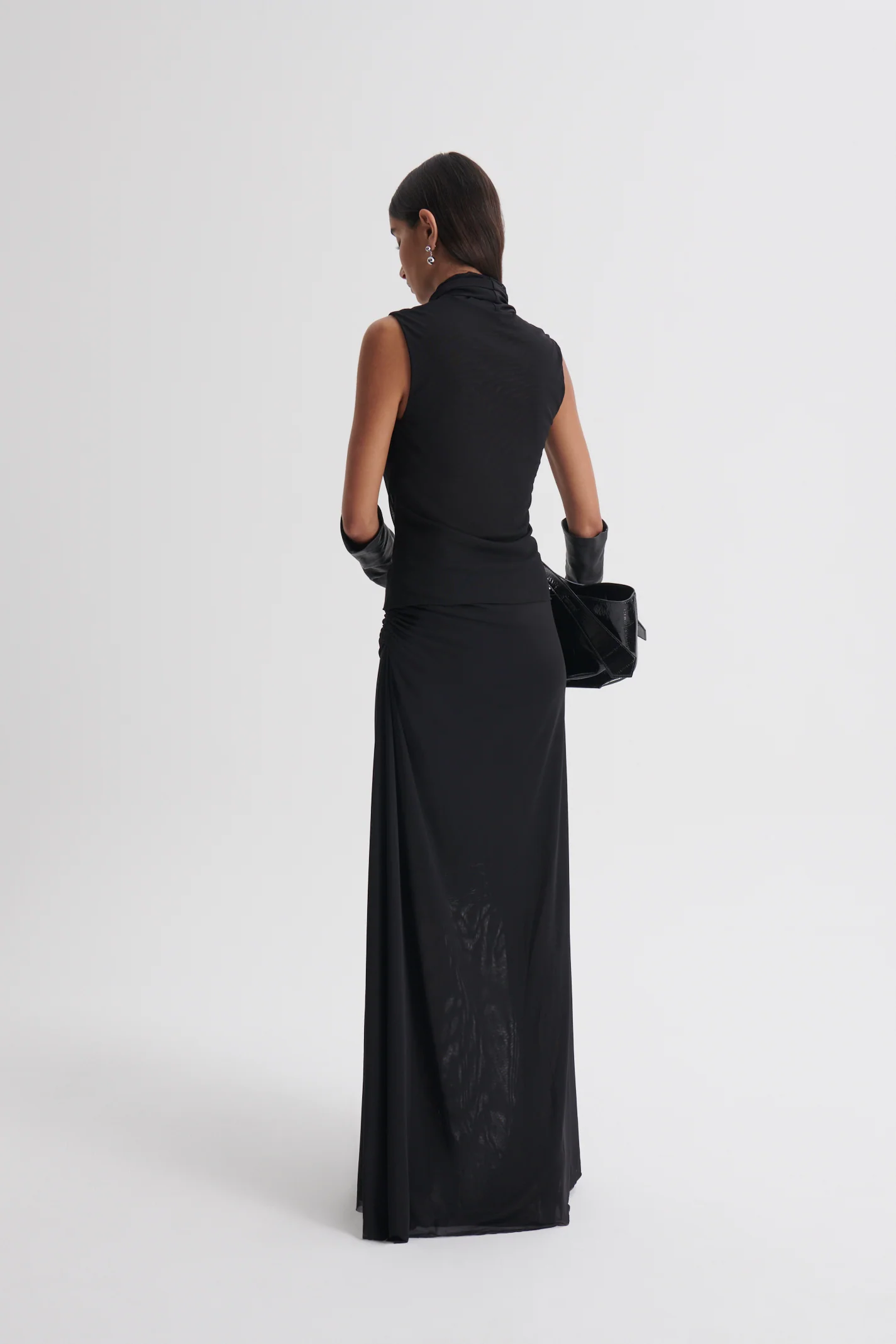 MESH DRAPED SKIRT - Image 10