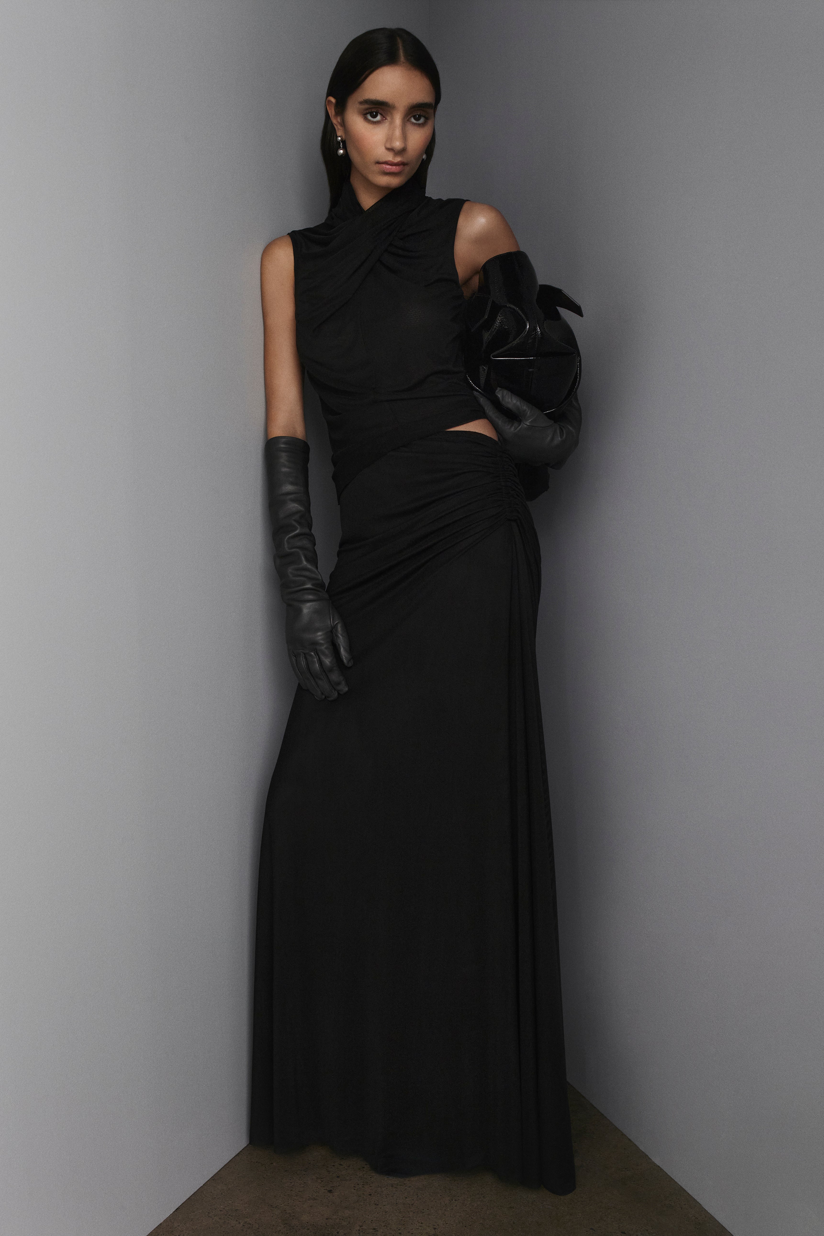 MESH DRAPED SKIRT - Image 3
