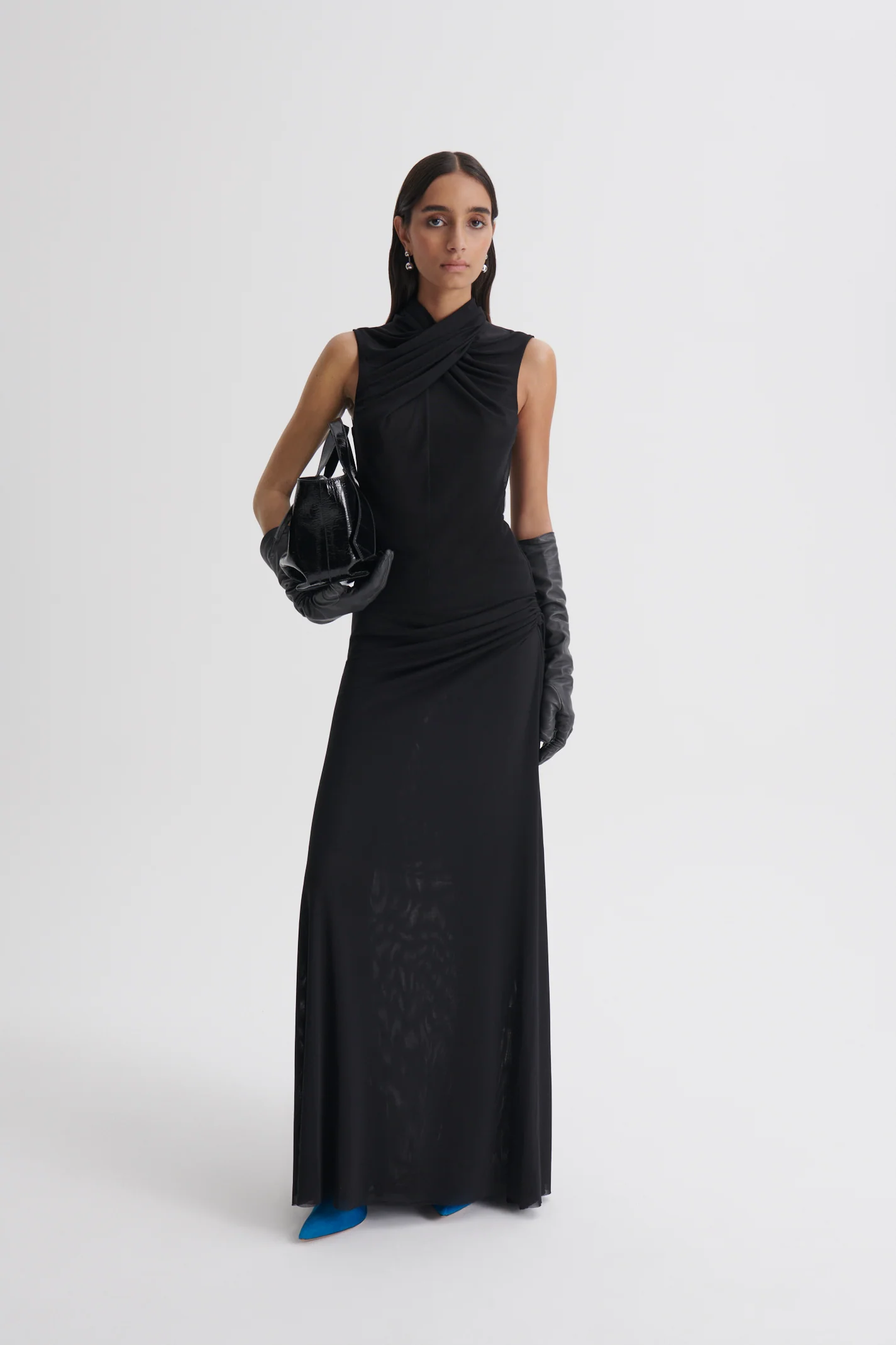MESH DRAPED SKIRT - Image 4
