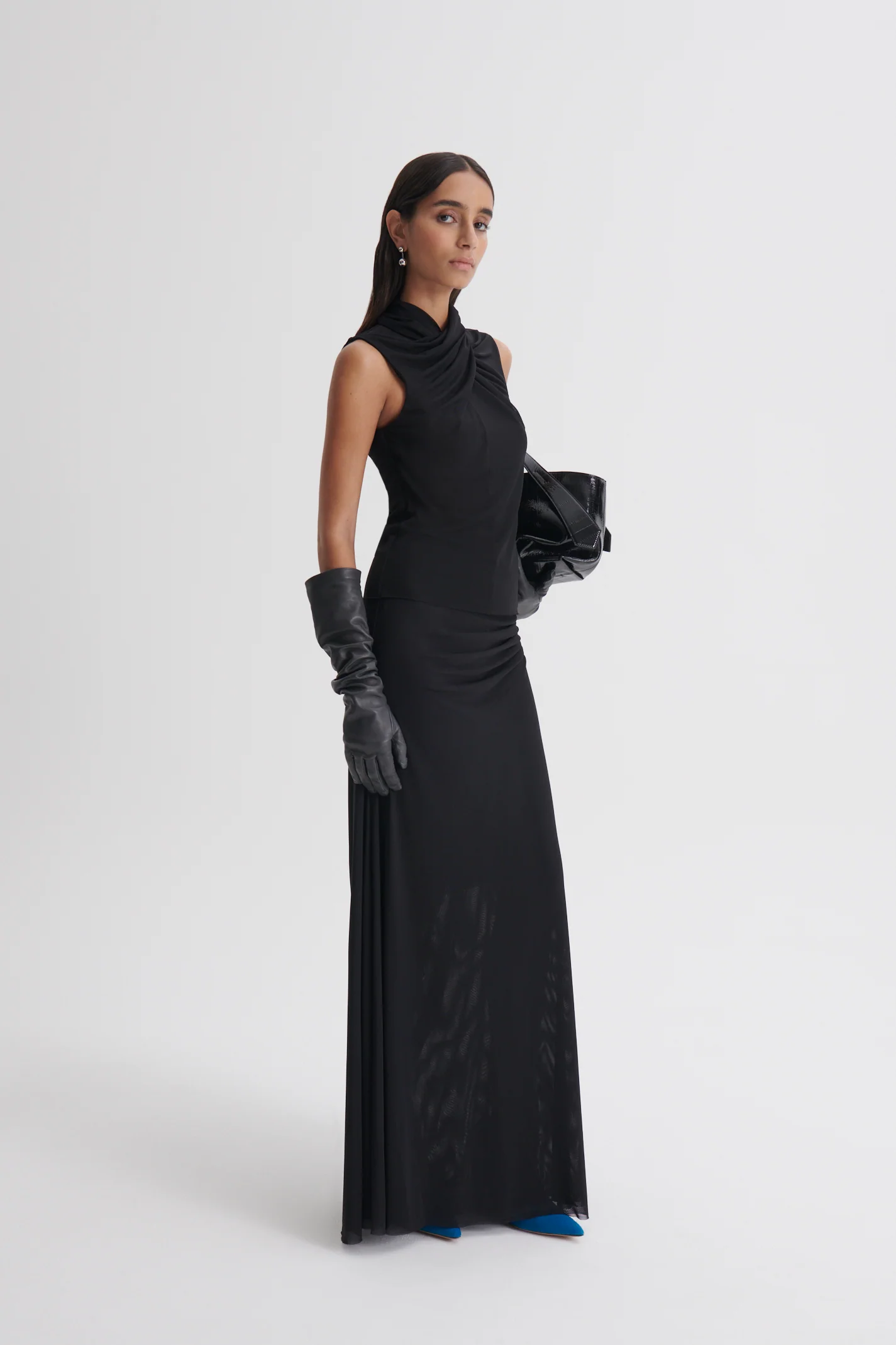 MESH DRAPED SKIRT - Image 5