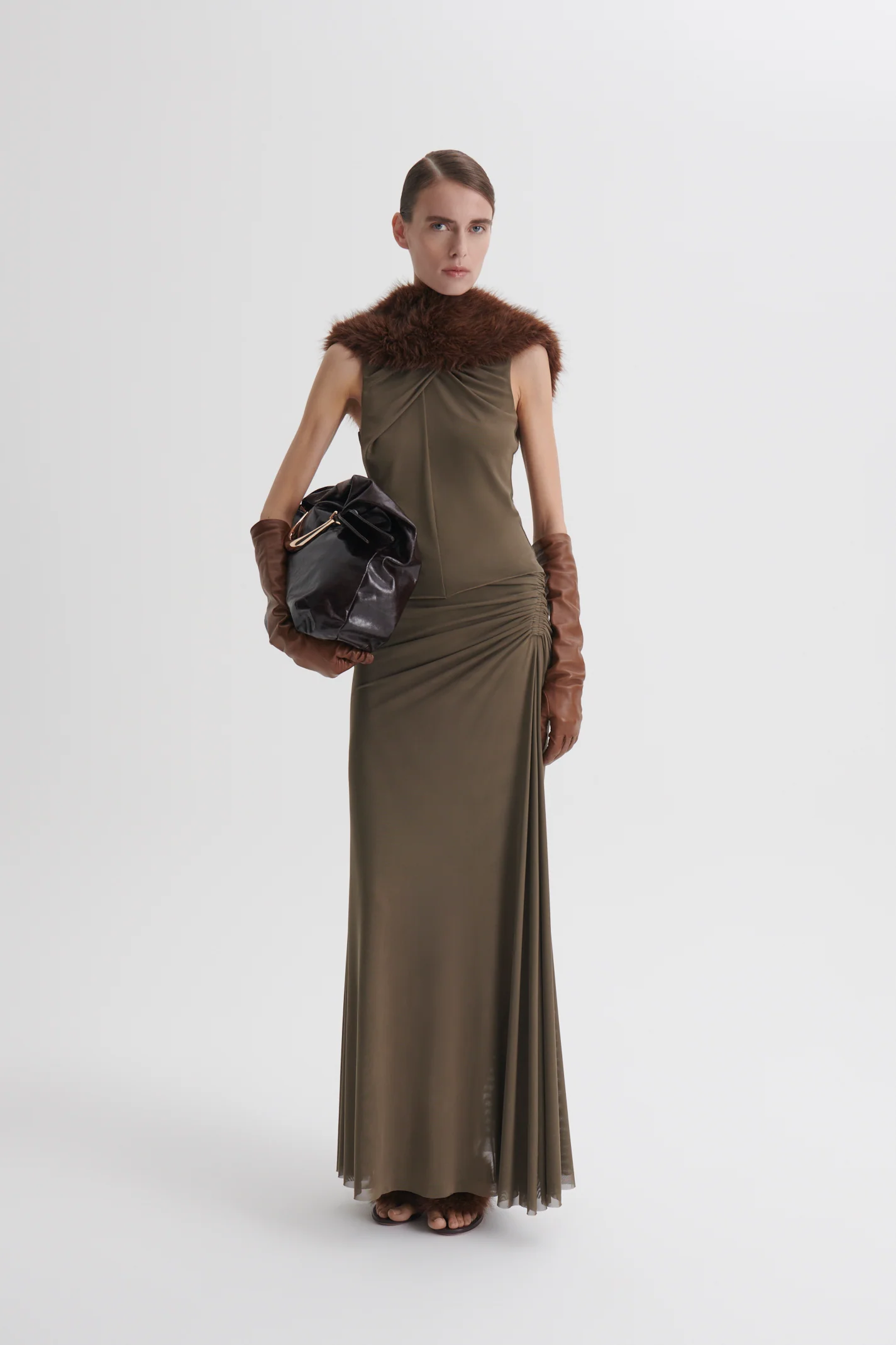 MESH DRAPED SKIRT - Image 4