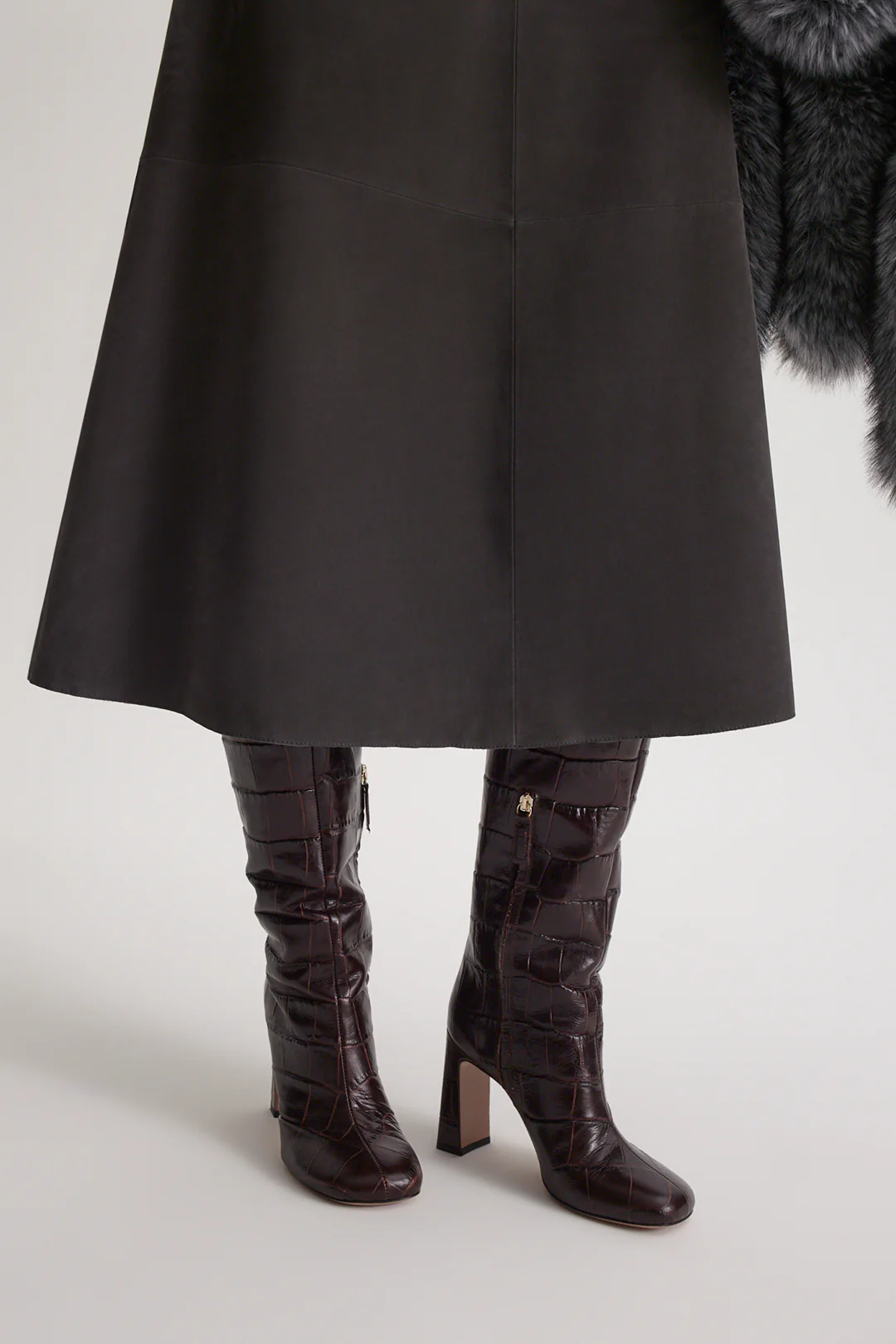 NUBUCK LONG SKIRT - Image 8