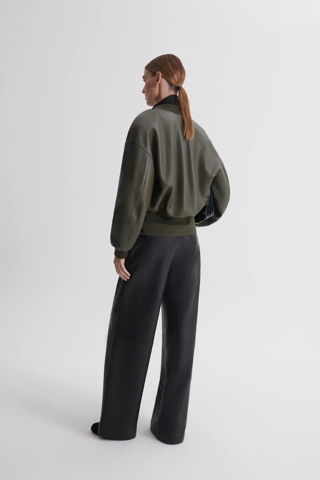 PEBBLED LEATHER BOMBER - Image 7