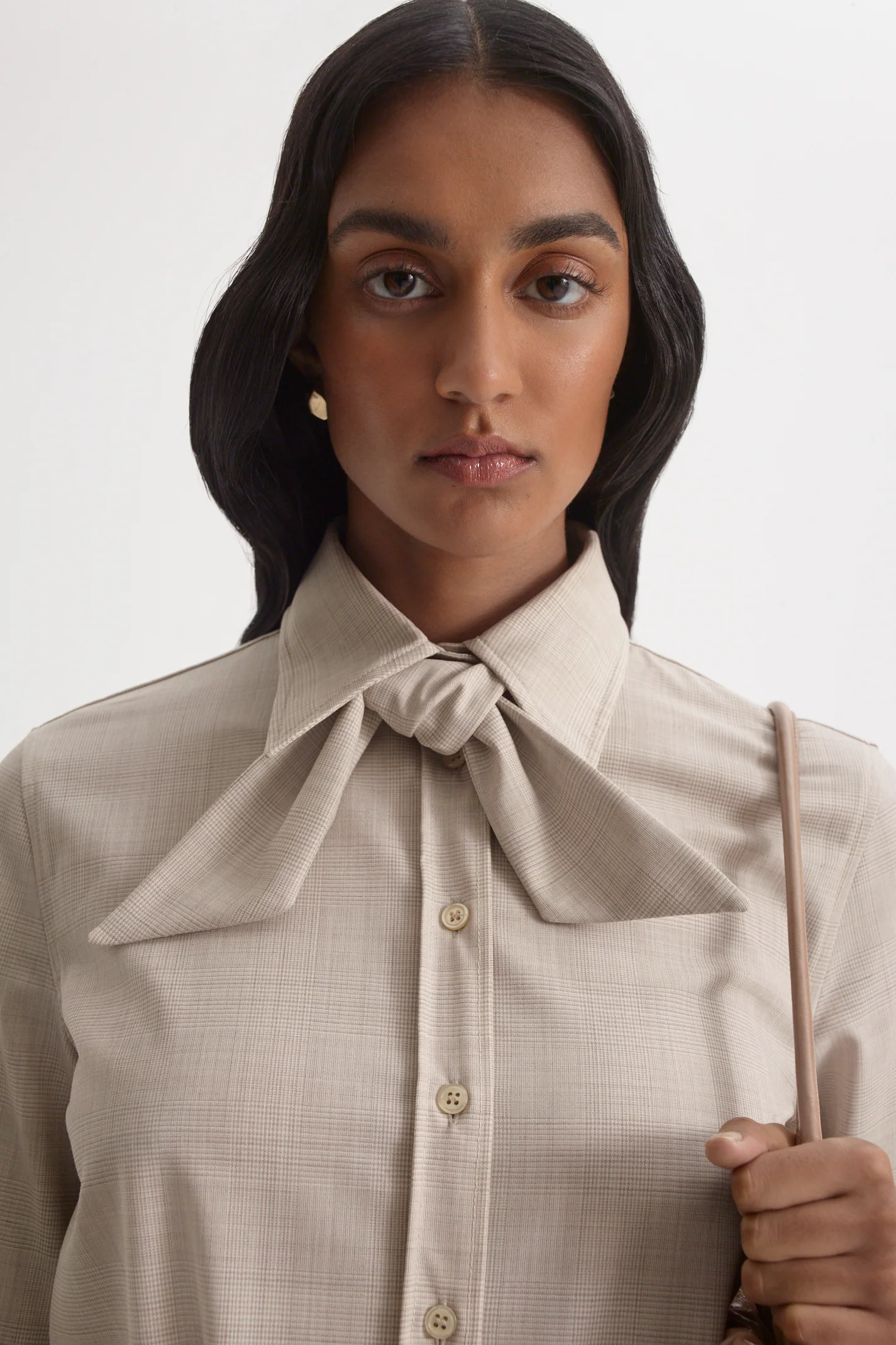 PLAID CRAVAT SHIRT - Image 7