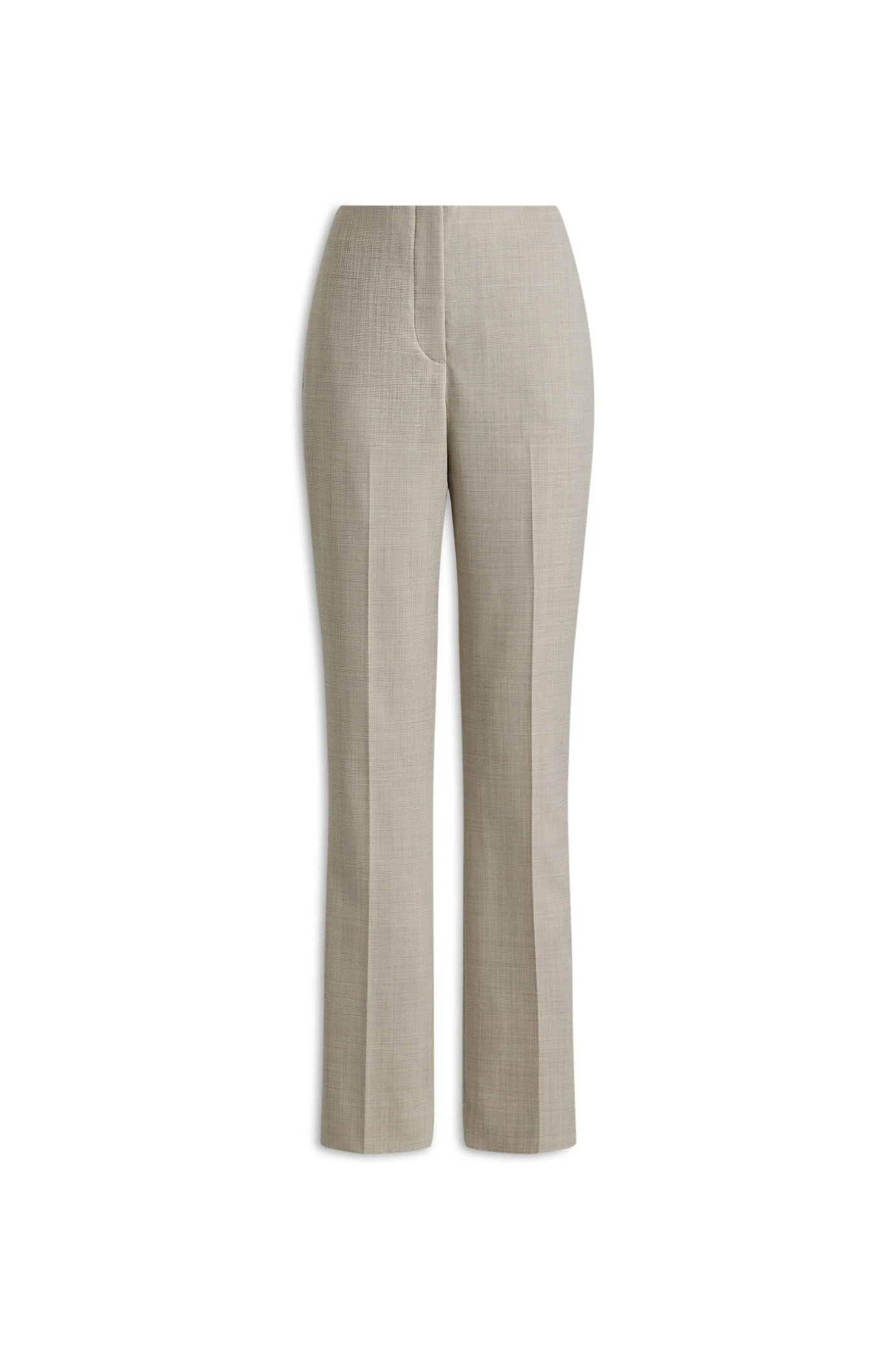 PLAID SLIM LEG TROUSER