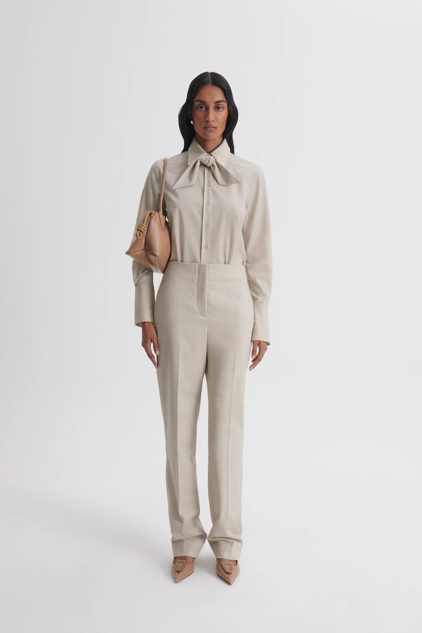 PLAID SLIM LEG TROUSER - Image 4